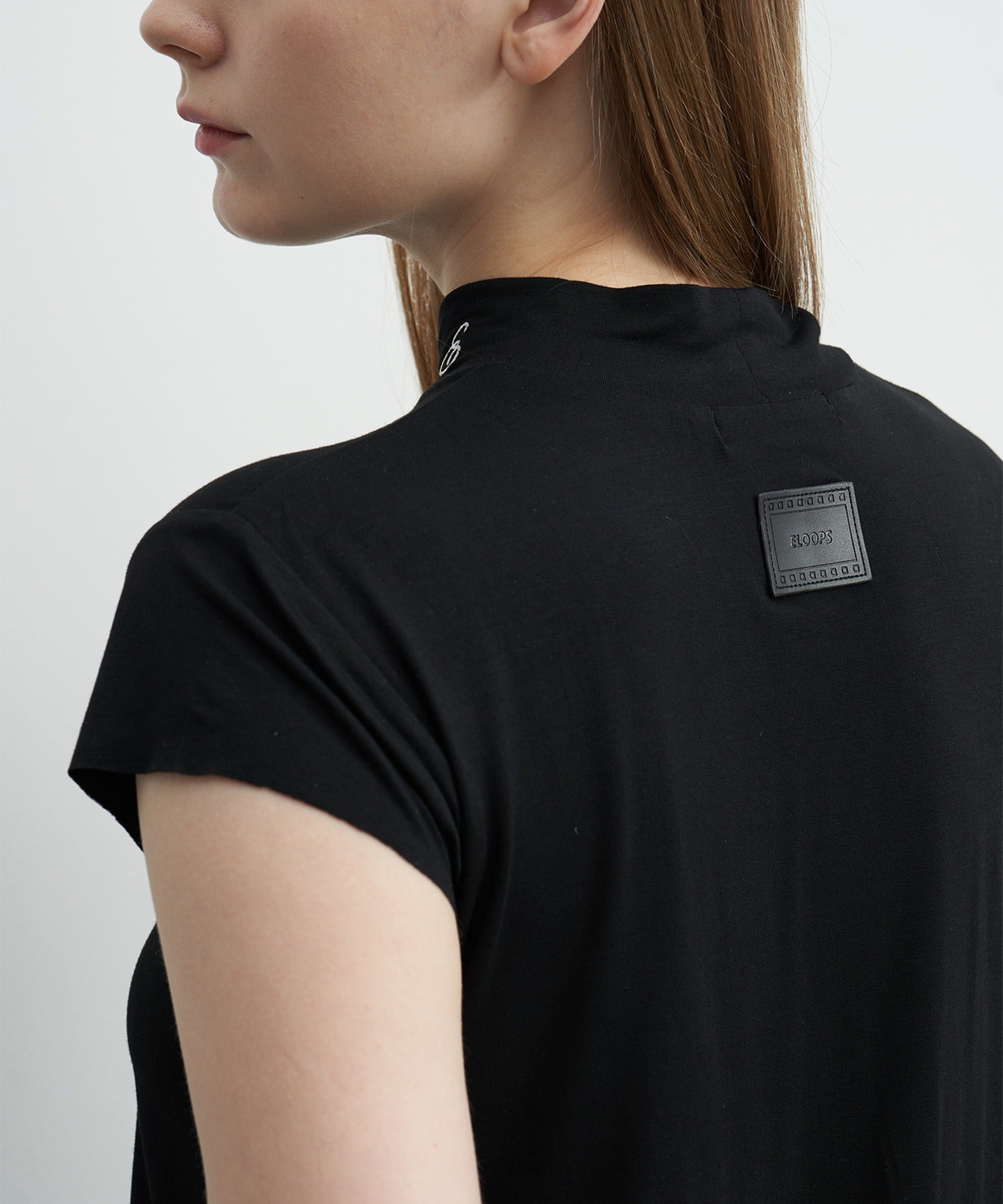 Draped Short Sleeve Top