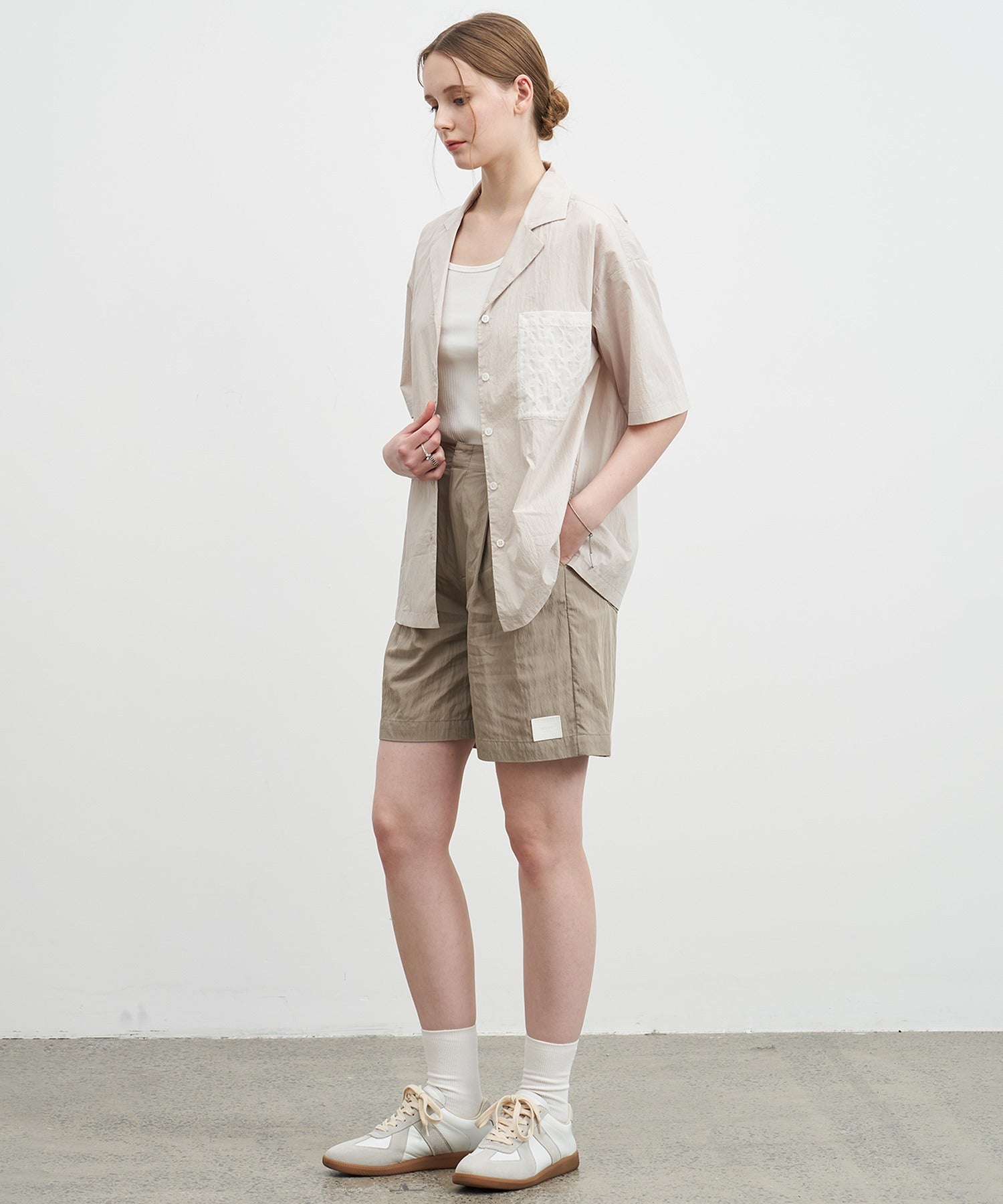 Belt Detail Darted Pants