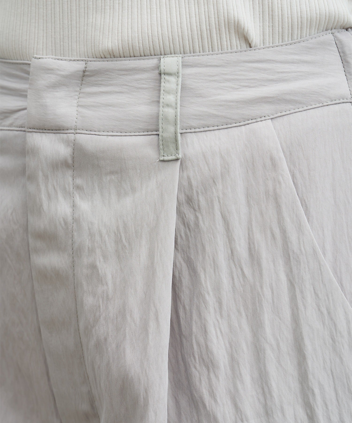 Belt Detail Darted Pants