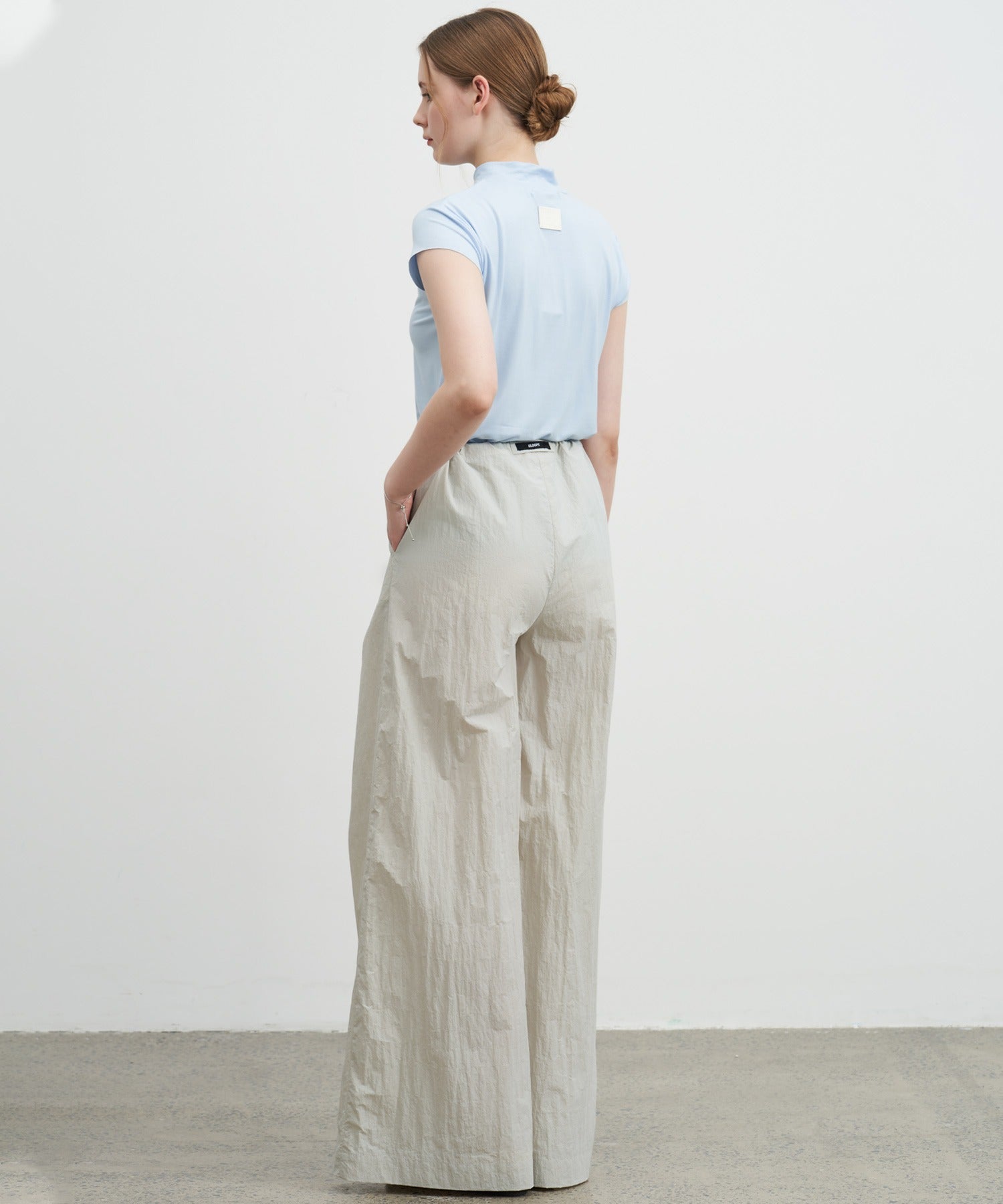 Adjustable Nylon Wide Pants