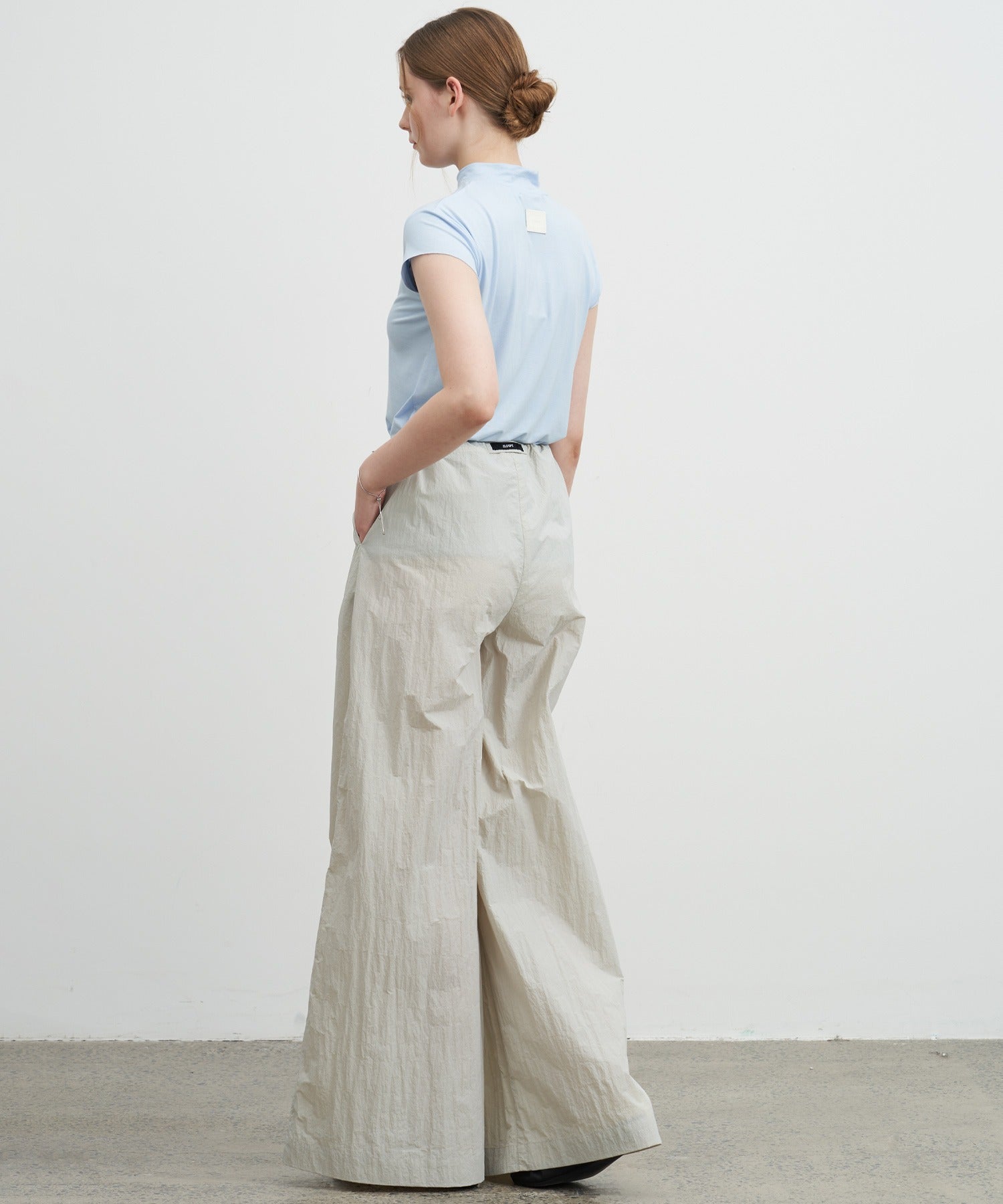 Adjustable Nylon Wide Pants