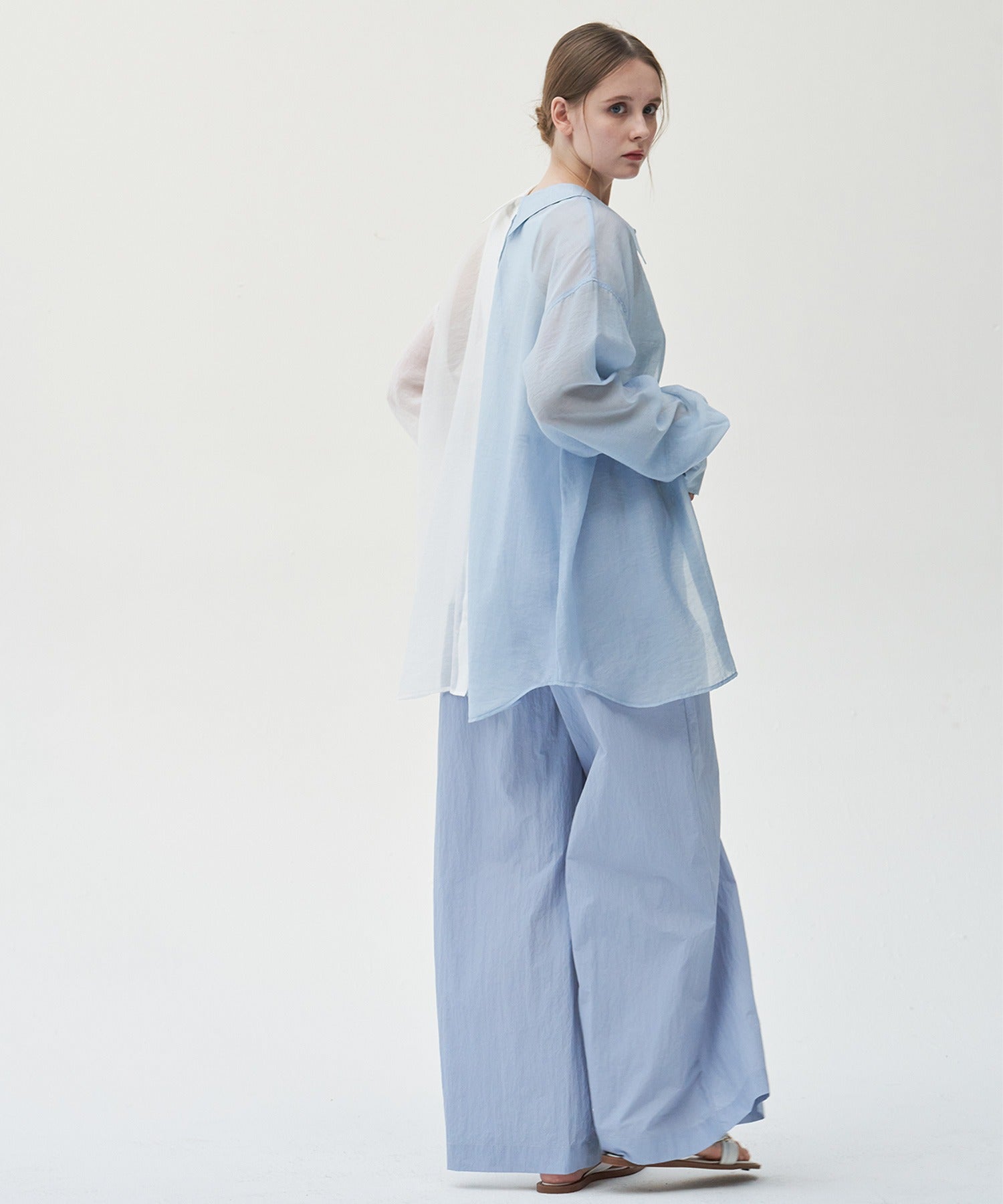 Adjustable Nylon Wide Pants