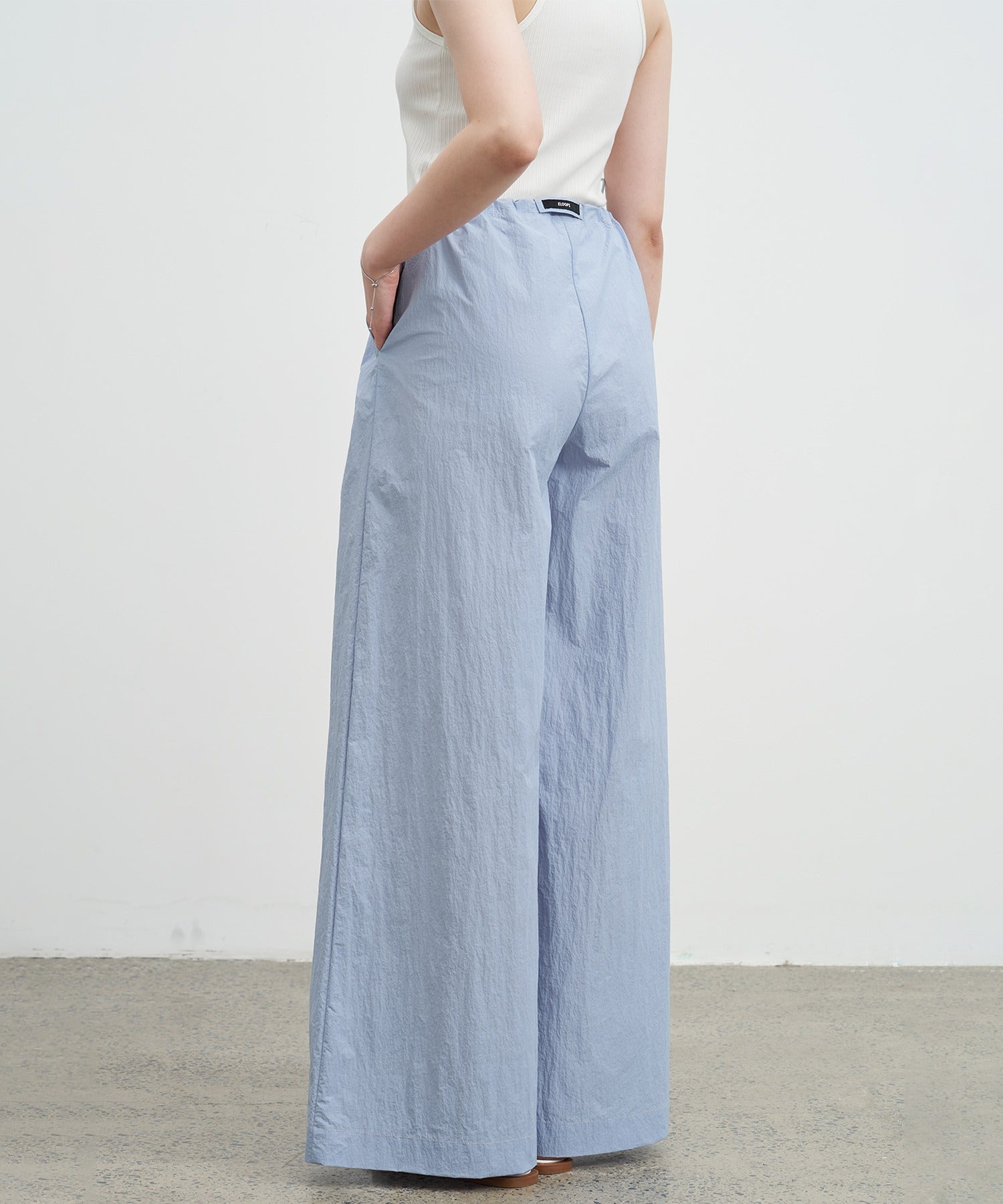 Adjustable Nylon Wide Pants