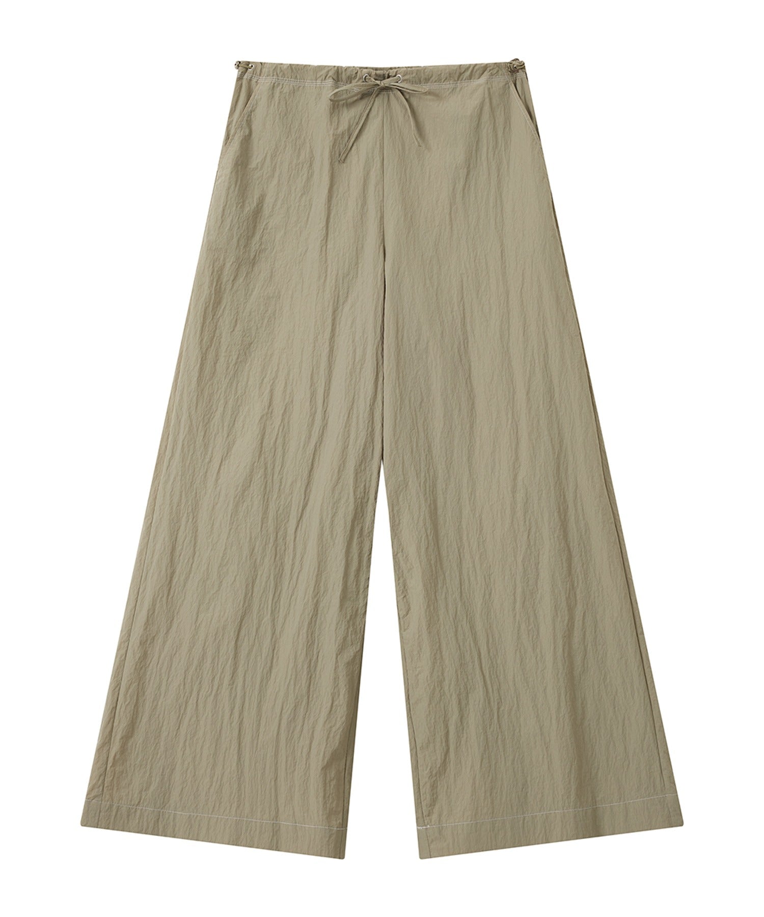 Adjustable Nylon Wide Pants
