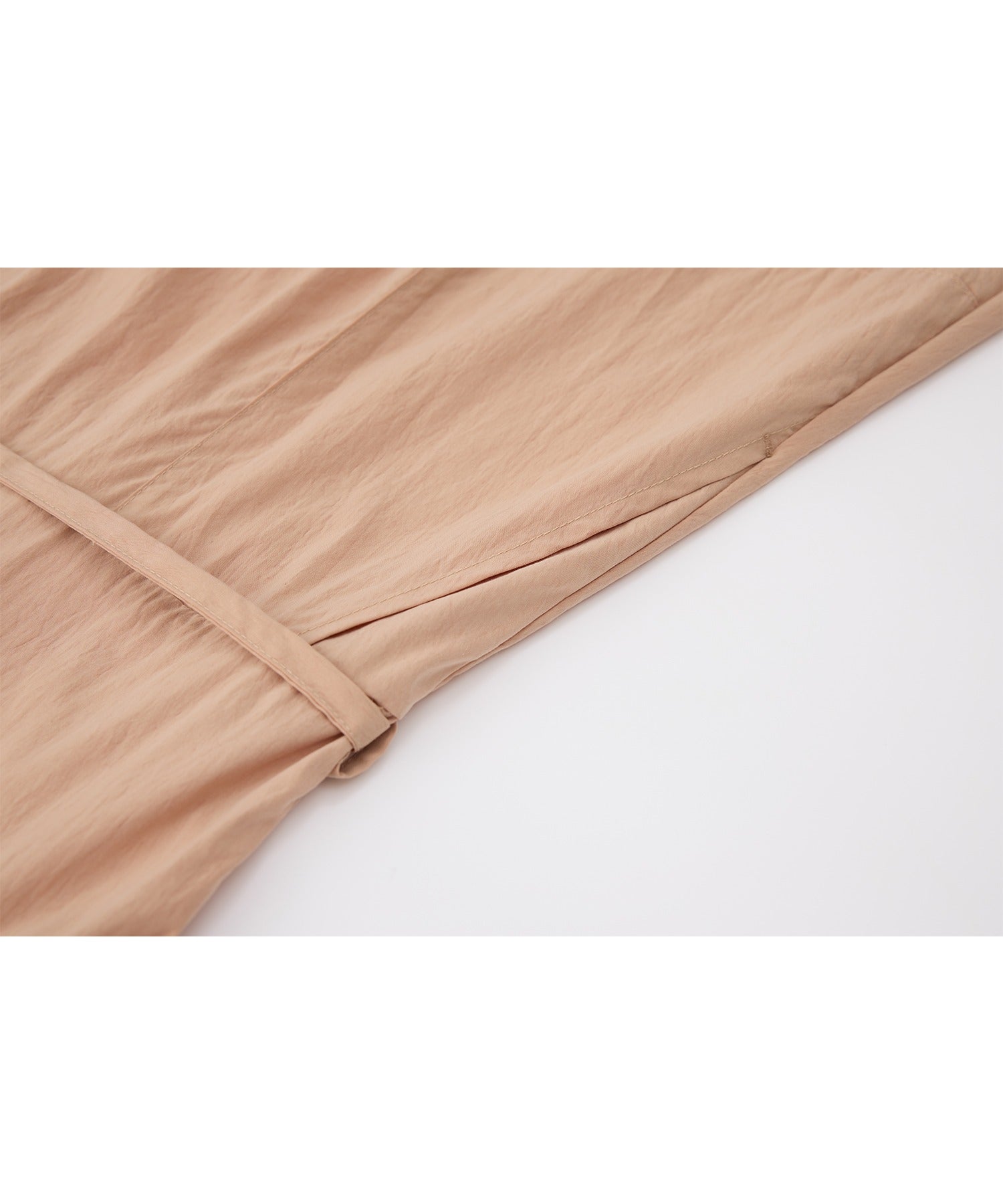 Drape Collar Midi Shirt Dress