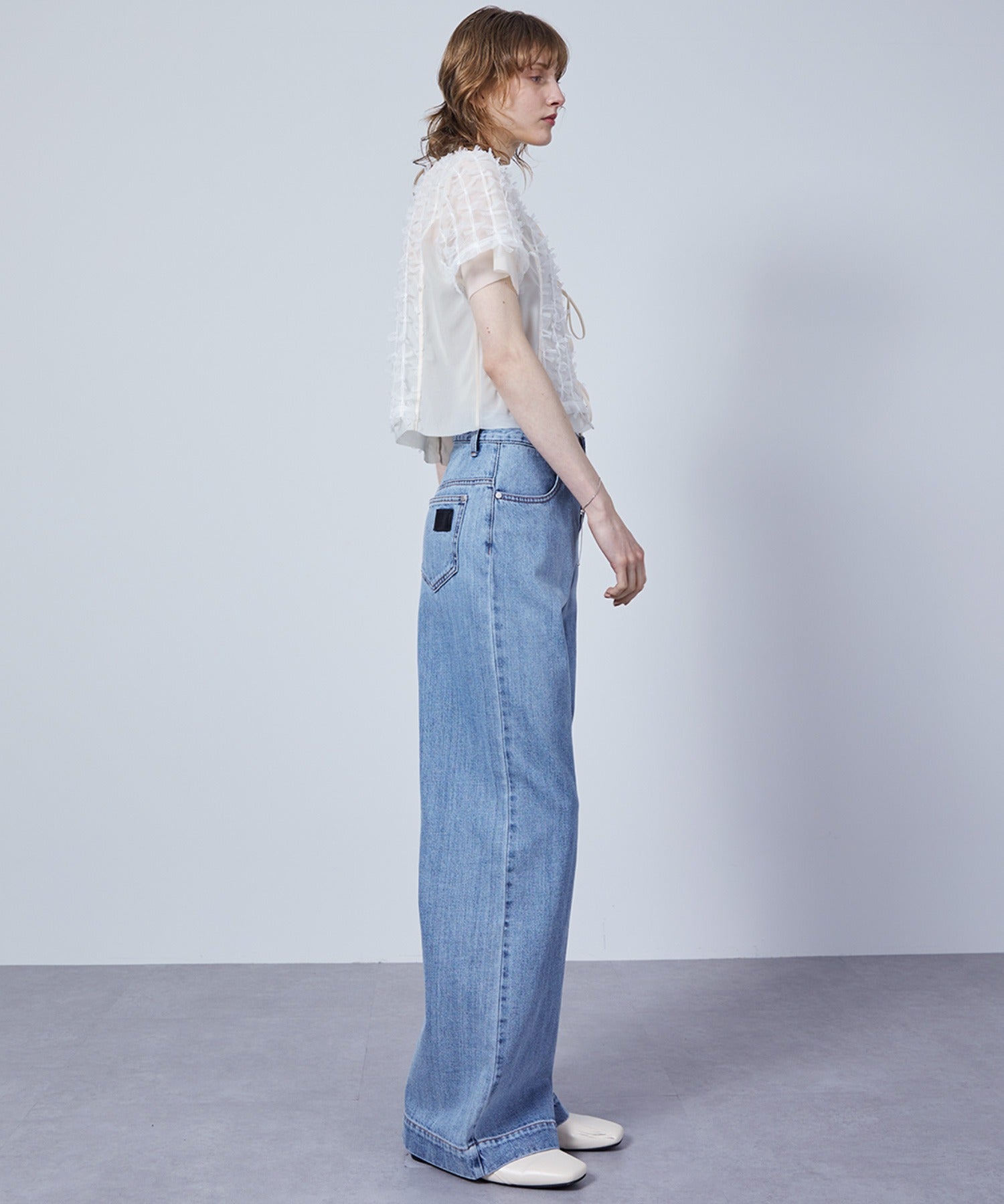Ribbon Lace Tulle Top