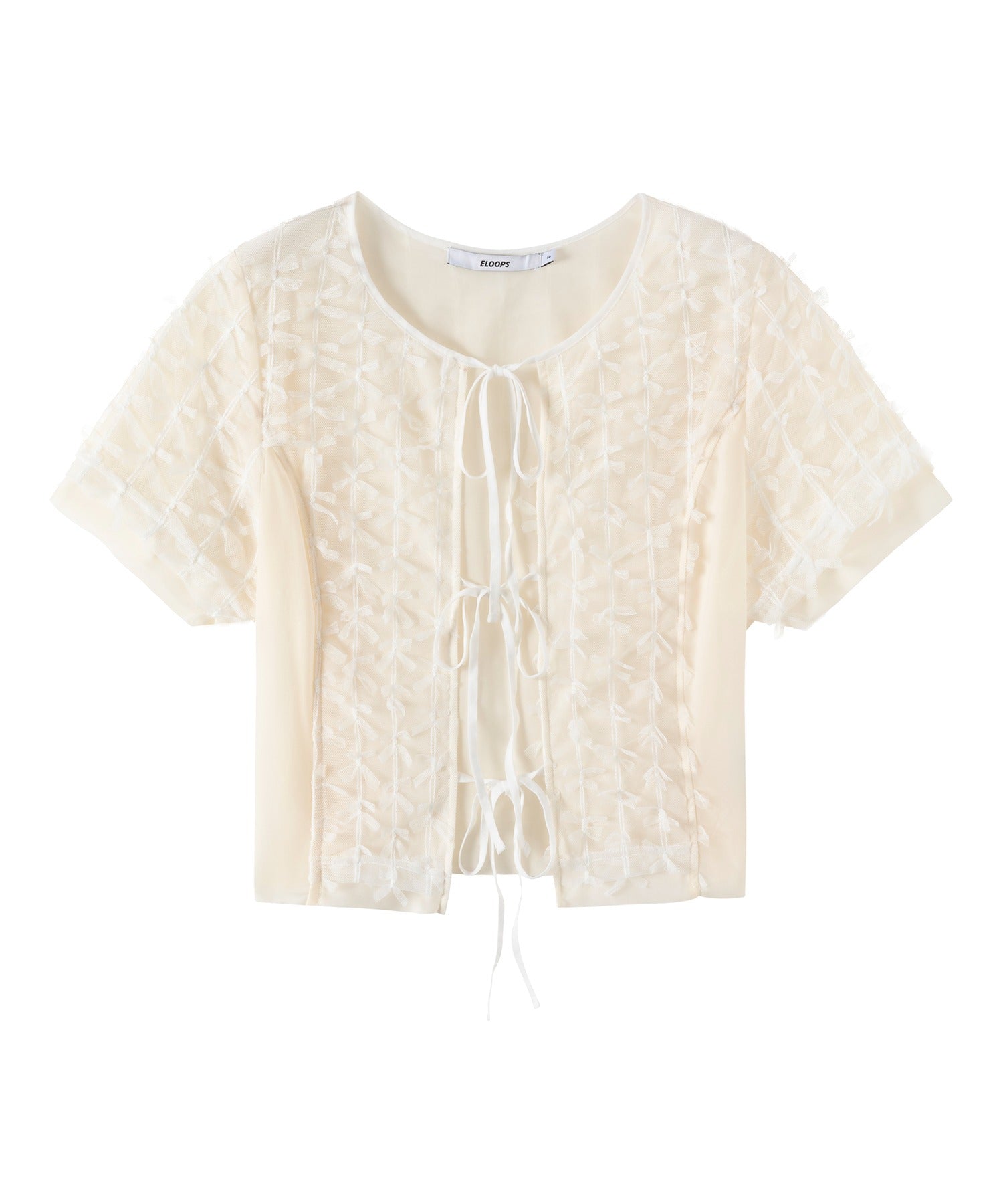 Ribbon Lace Tulle Top