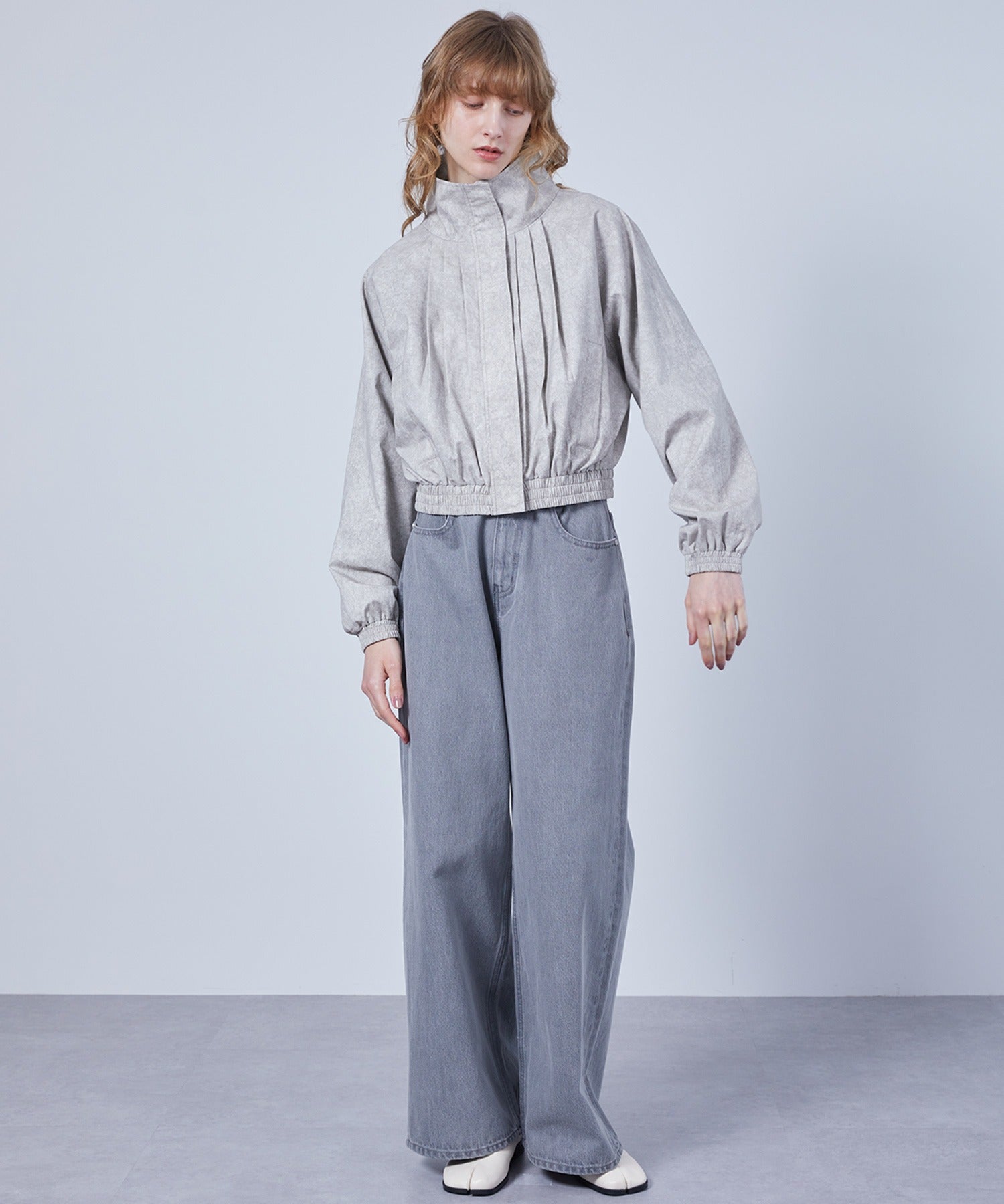 Loose Fit Narrow Straight Denim Pants