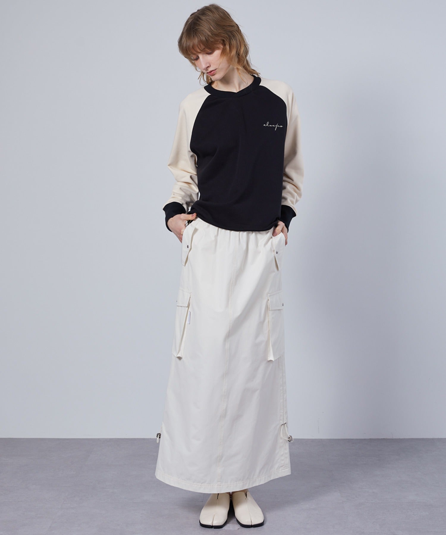Cargo Skirt with Combo Pockets and Drawstrings