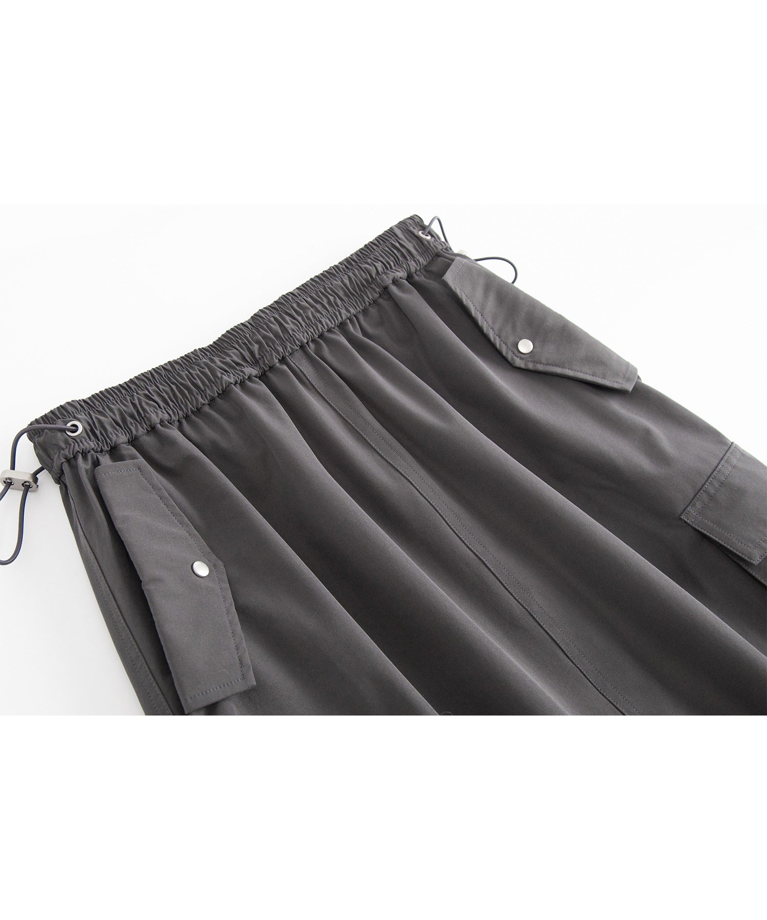 Cargo Skirt with Combo Pockets and Drawstrings