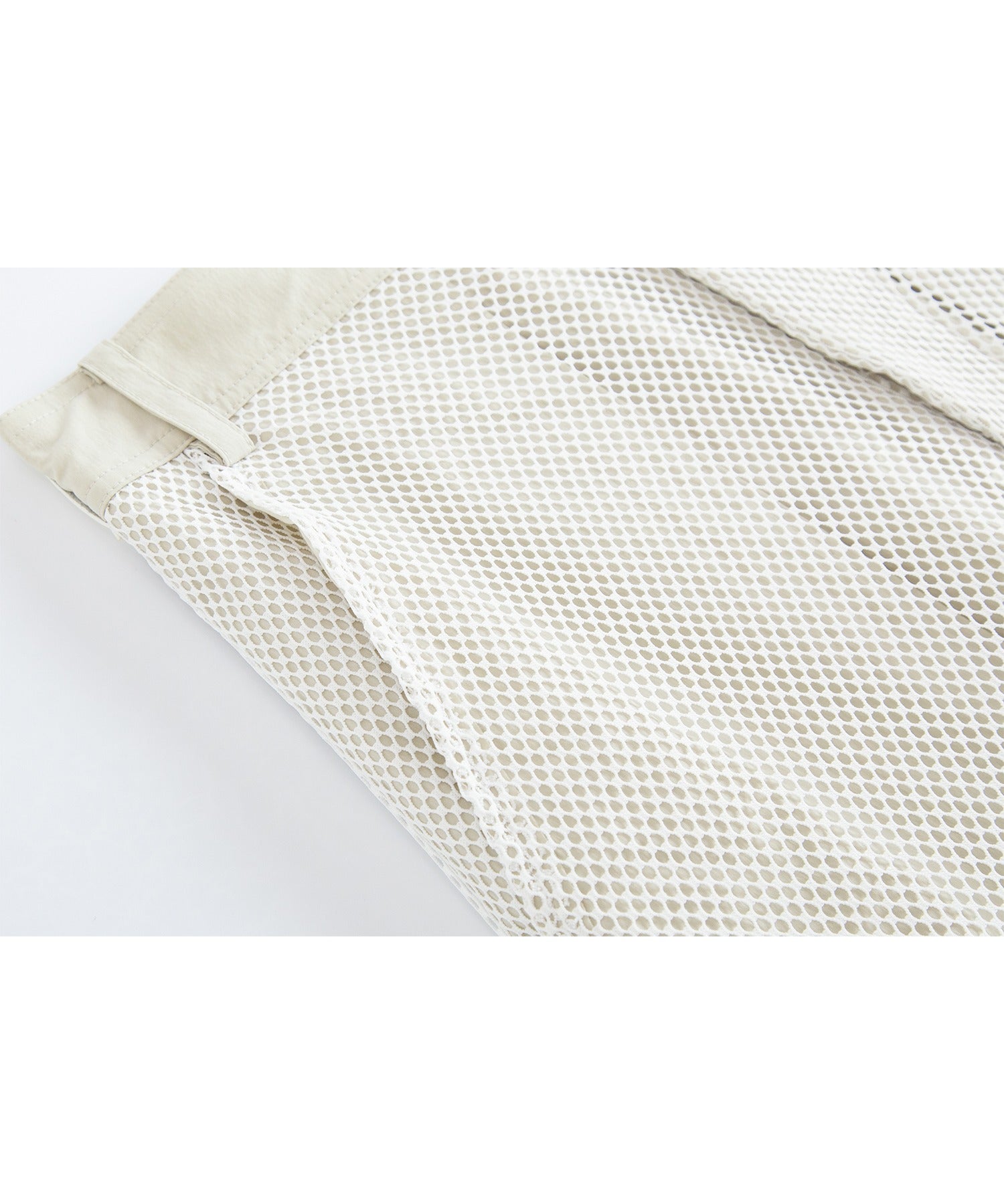 Mesh Contrast Wide-Leg Pants