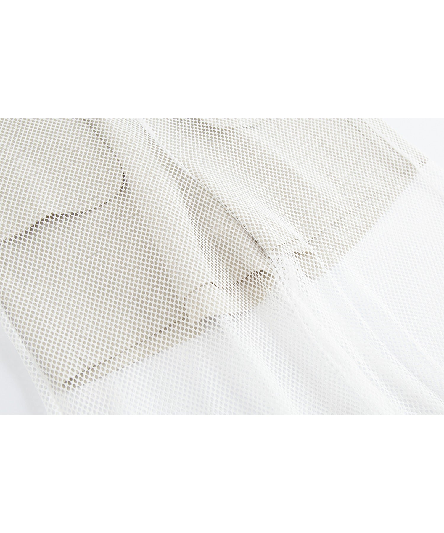 Mesh Contrast Wide-Leg Pants