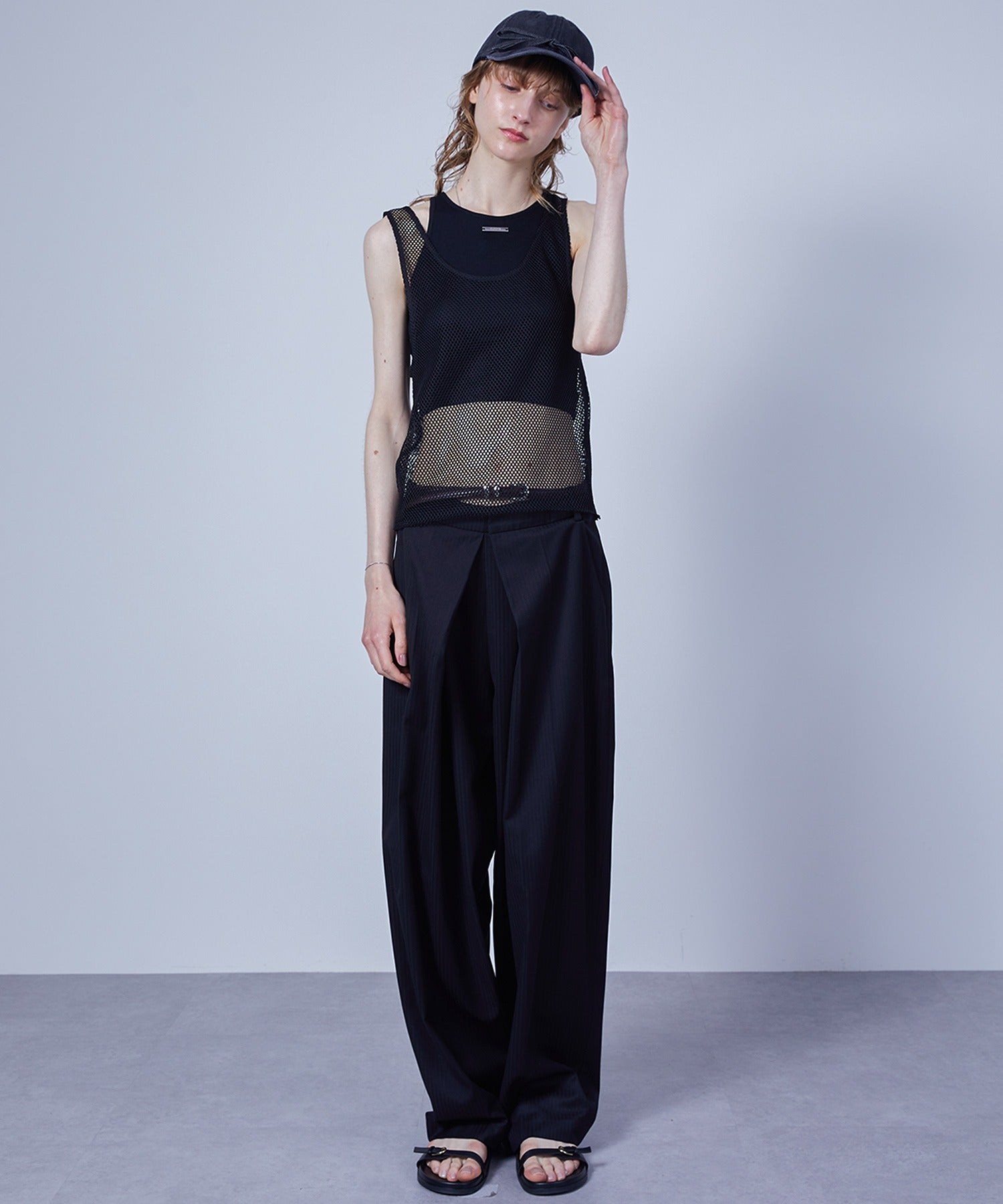 Mesh Tank with Inner Tee Set