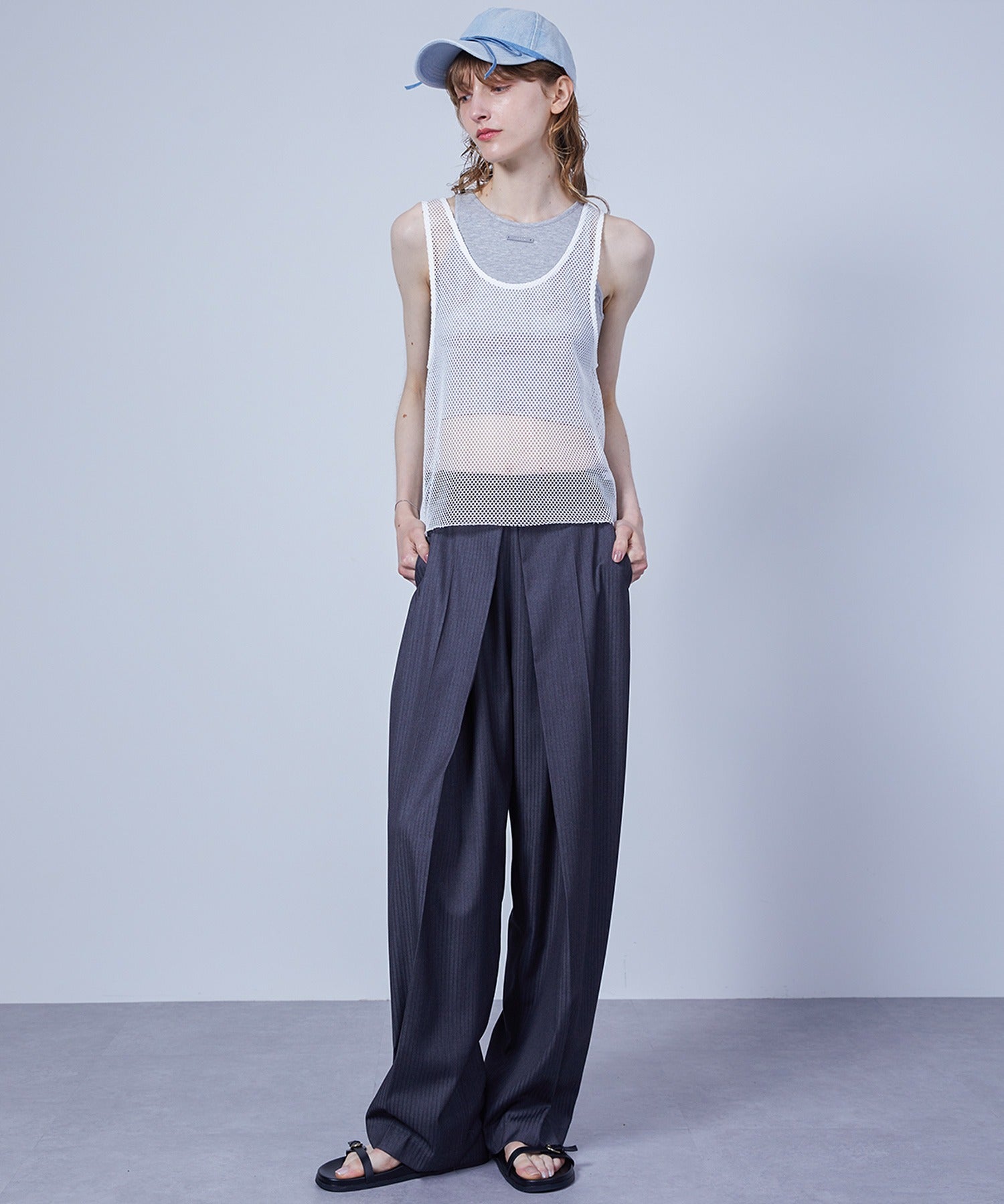 Mesh Tank with Inner Tee Set