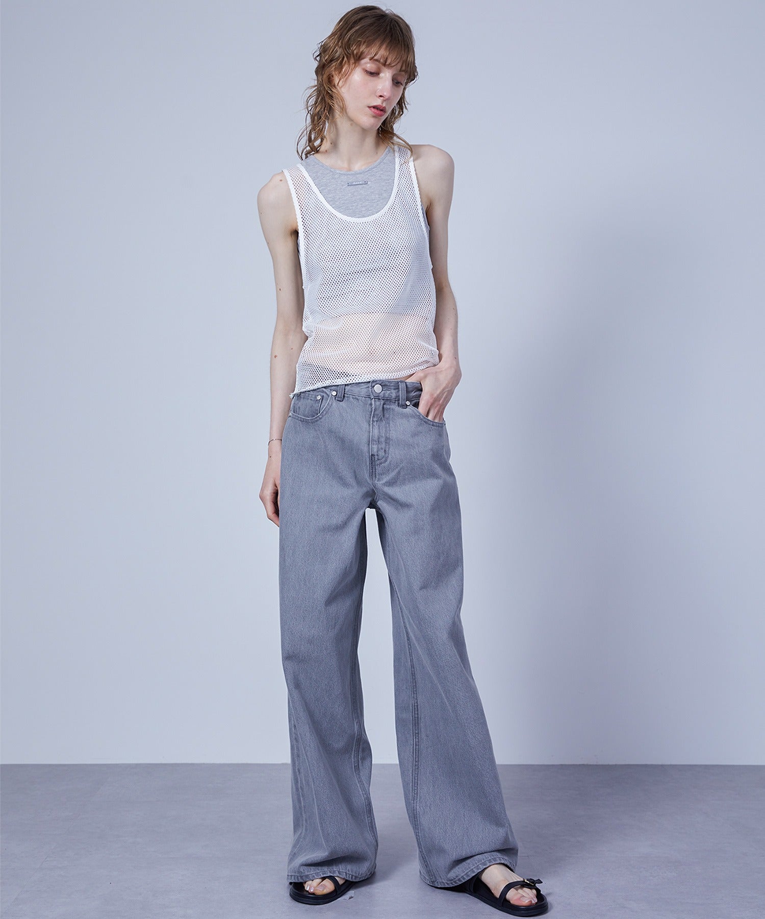 Mesh Tank with Inner Tee Set