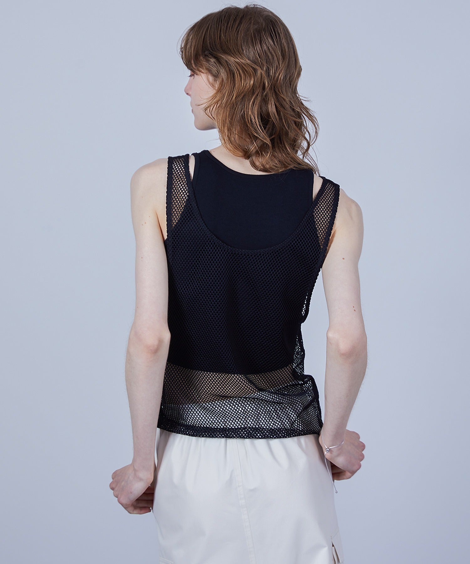 Mesh Tank with Inner Tee Set