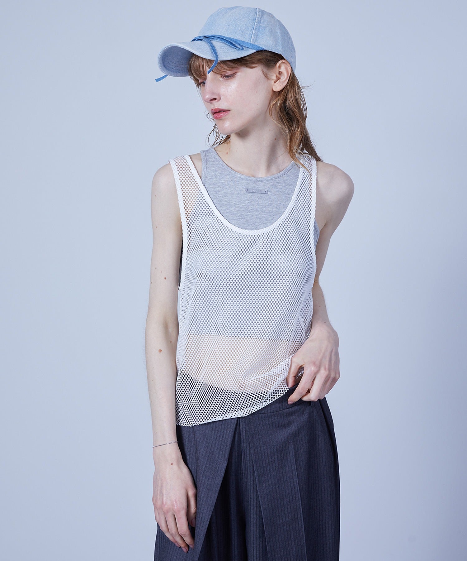 Mesh Tank with Inner Tee Set