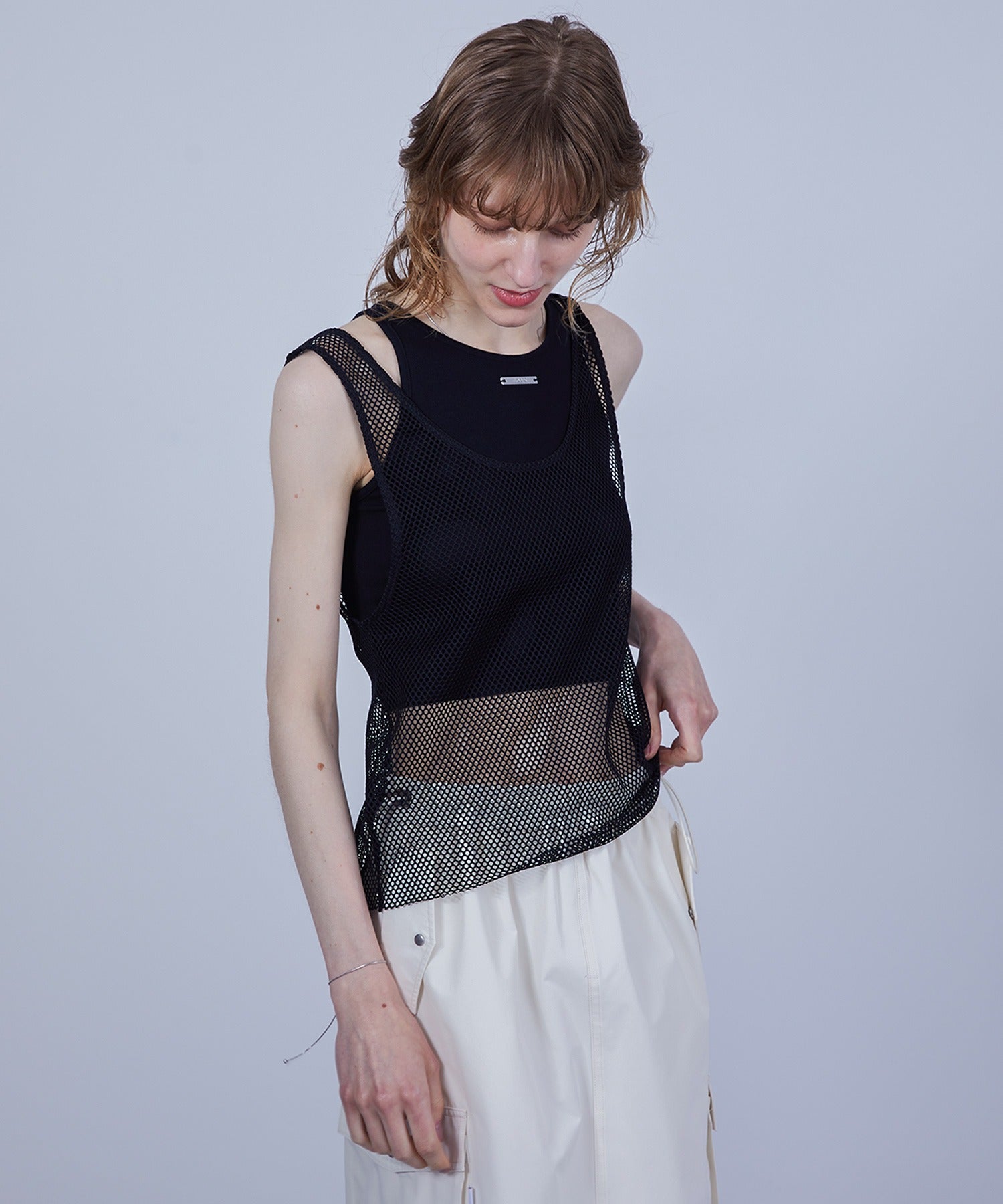 Mesh Tank with Inner Tee Set