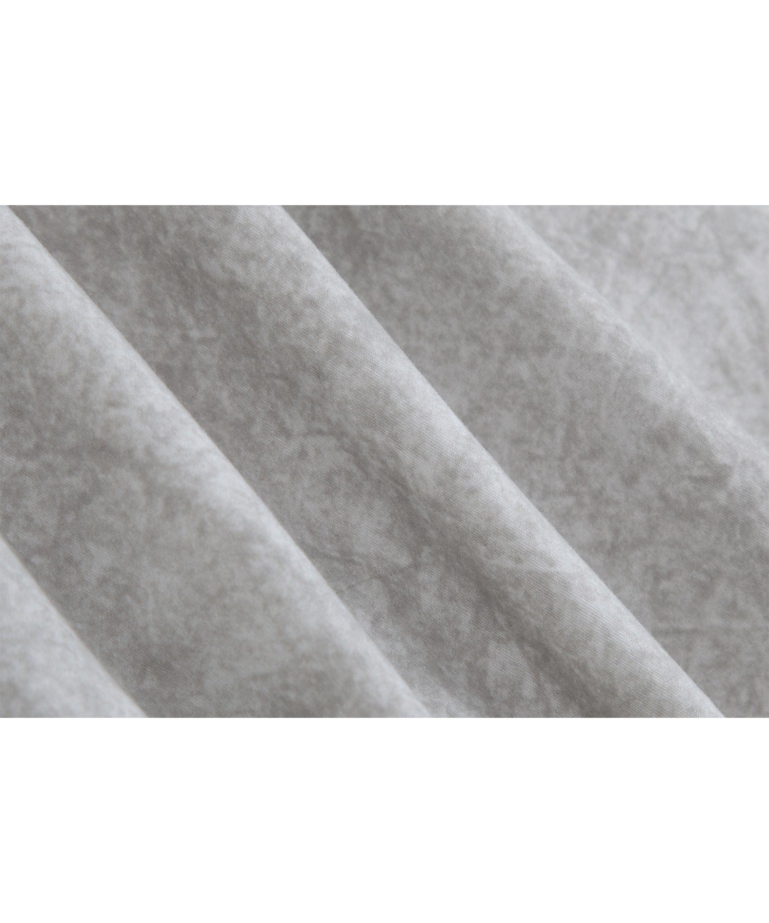 Nuance Marble Pattern High Neck Front-Tuck Volume Blouson