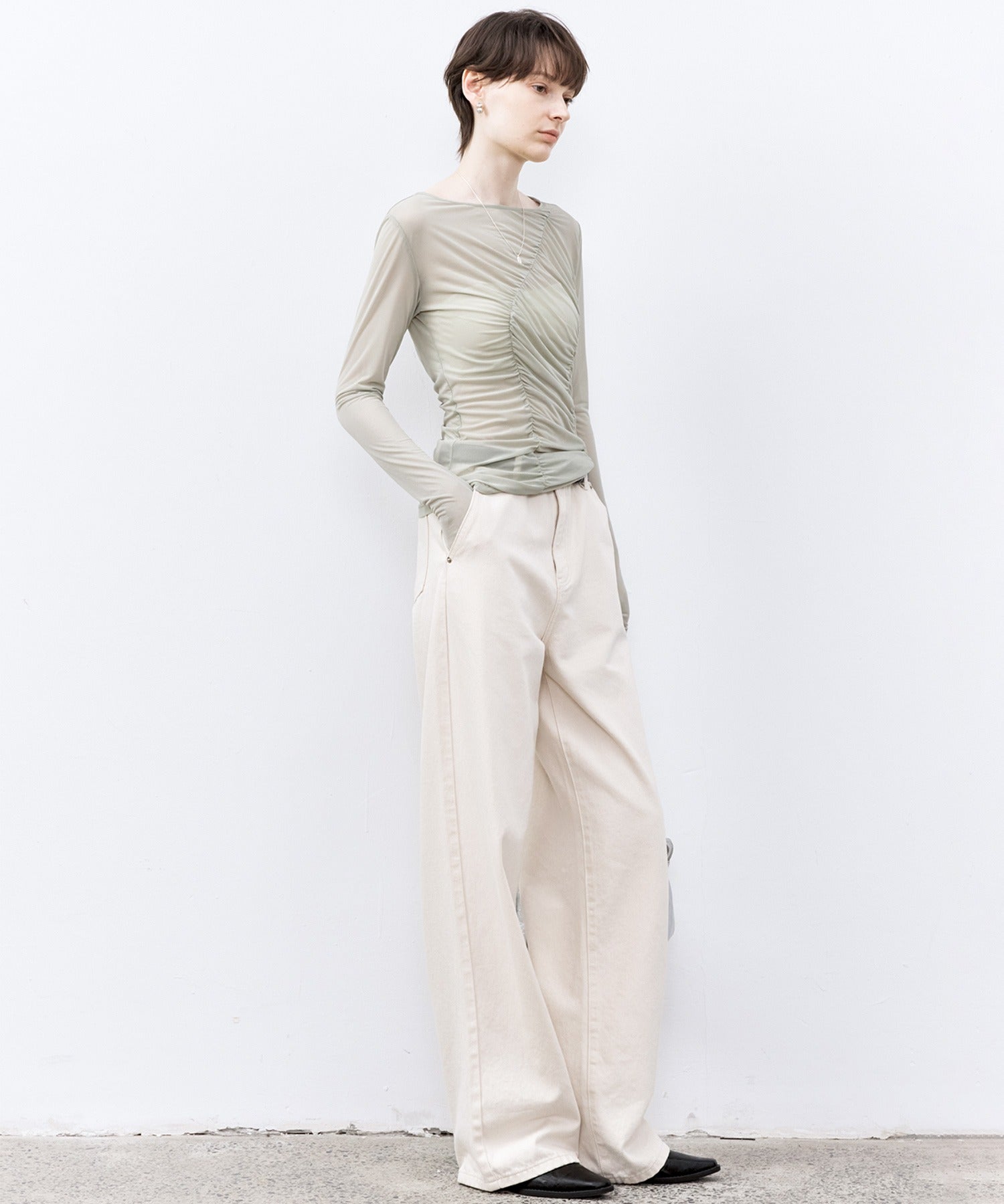 Gather Sheer Tops