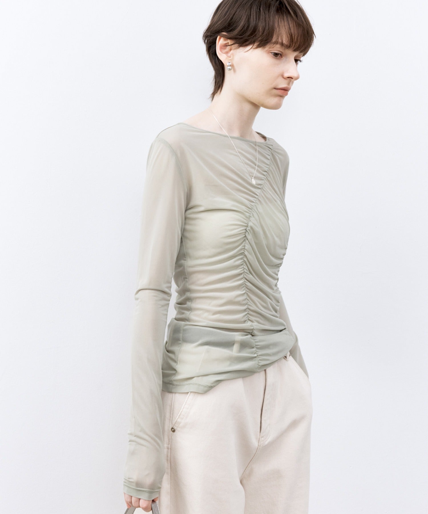 Gather Sheer Tops
