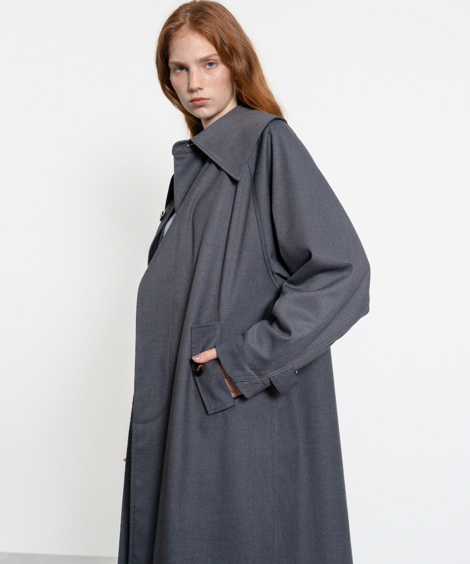 Big Collar Oversized Trench Coat