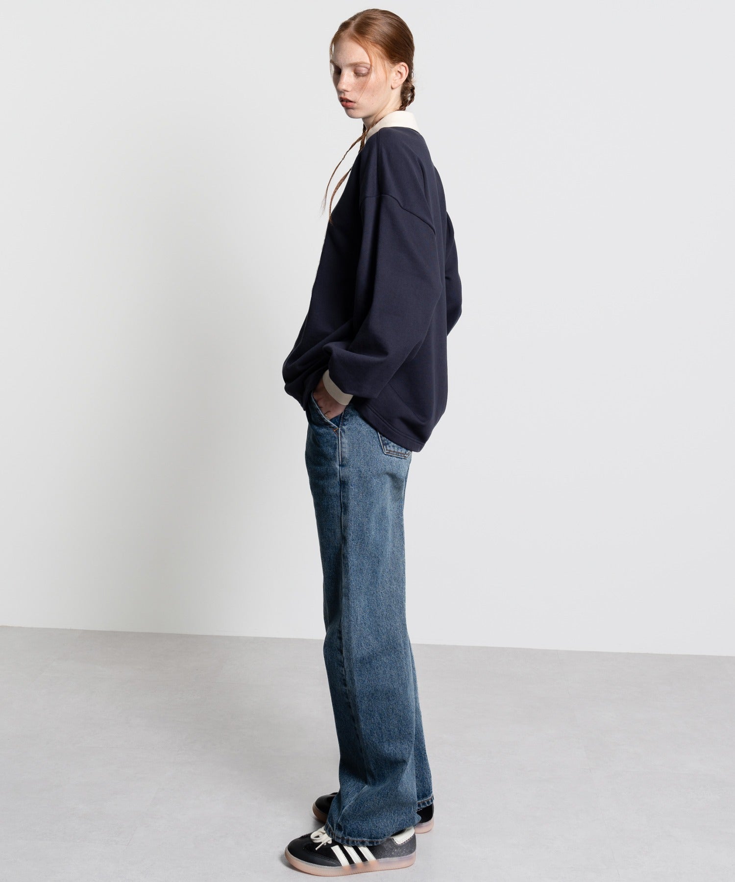 Classic Straight Narrow Denim Pants