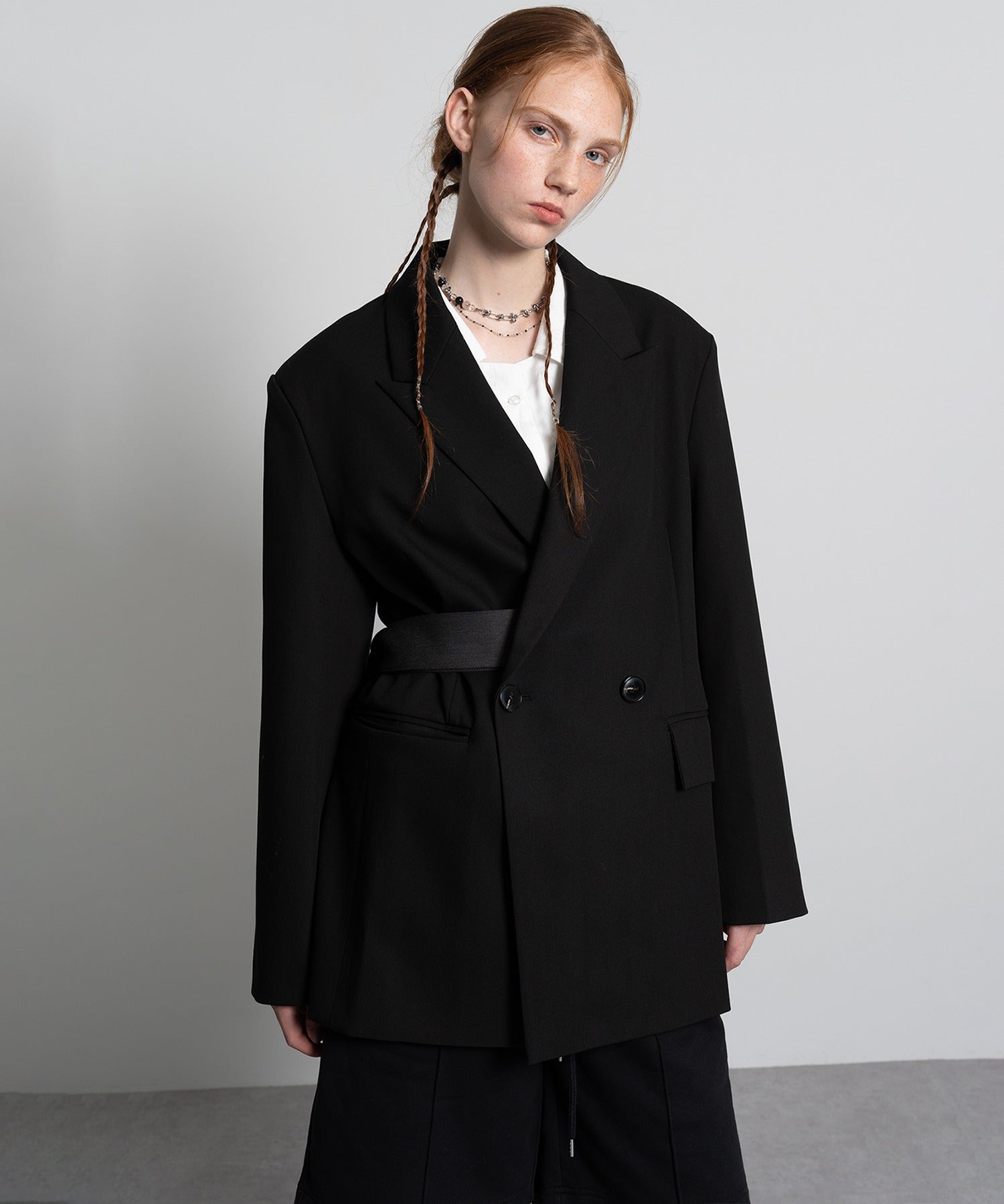 Oversized Jacket with Belt