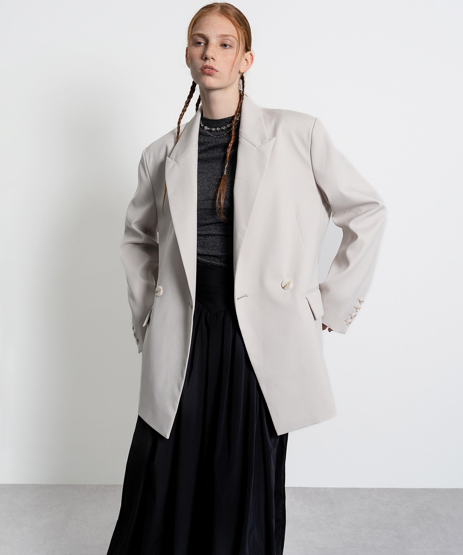 Oversized Jacket with Belt