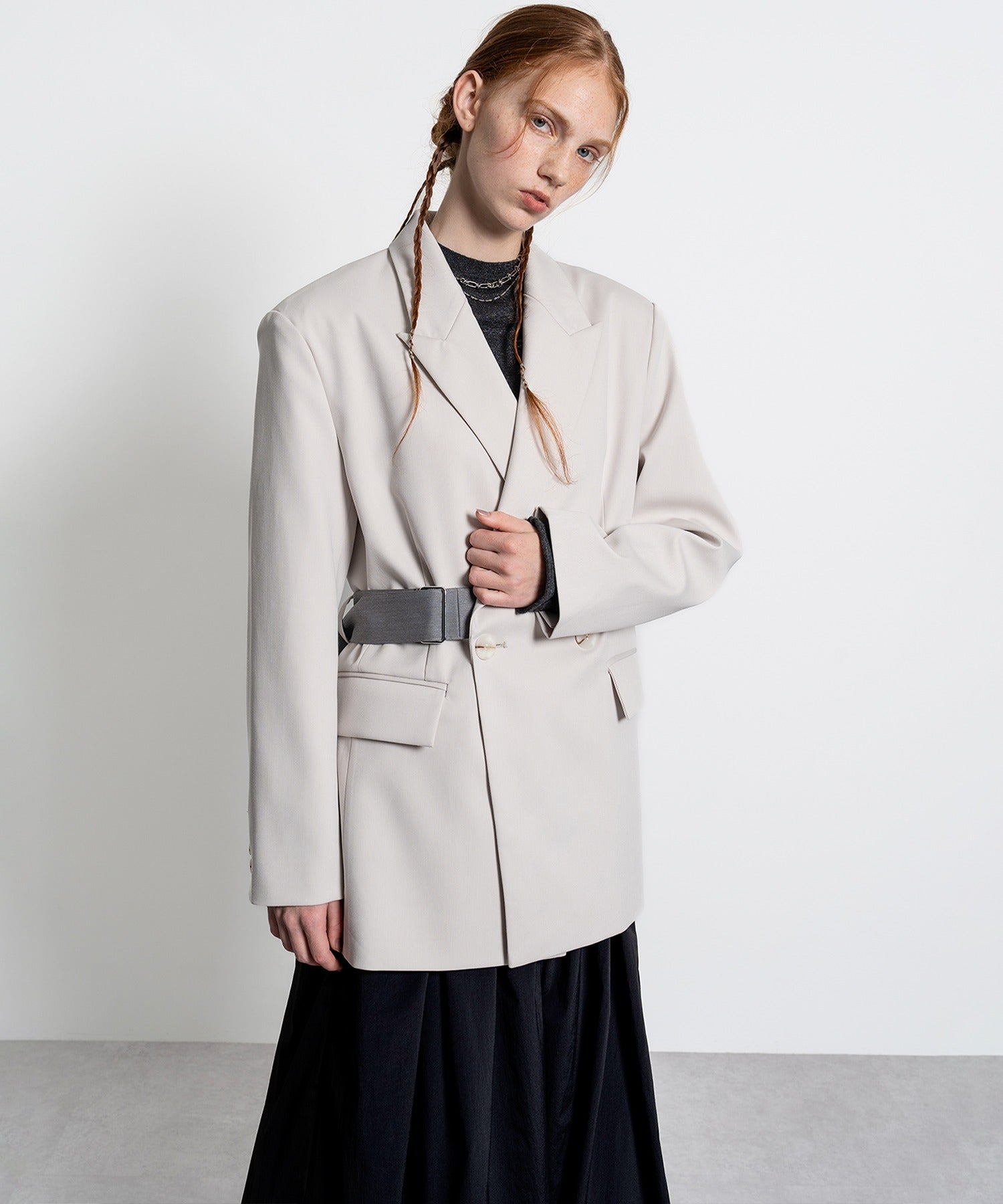 Oversized Jacket with Belt