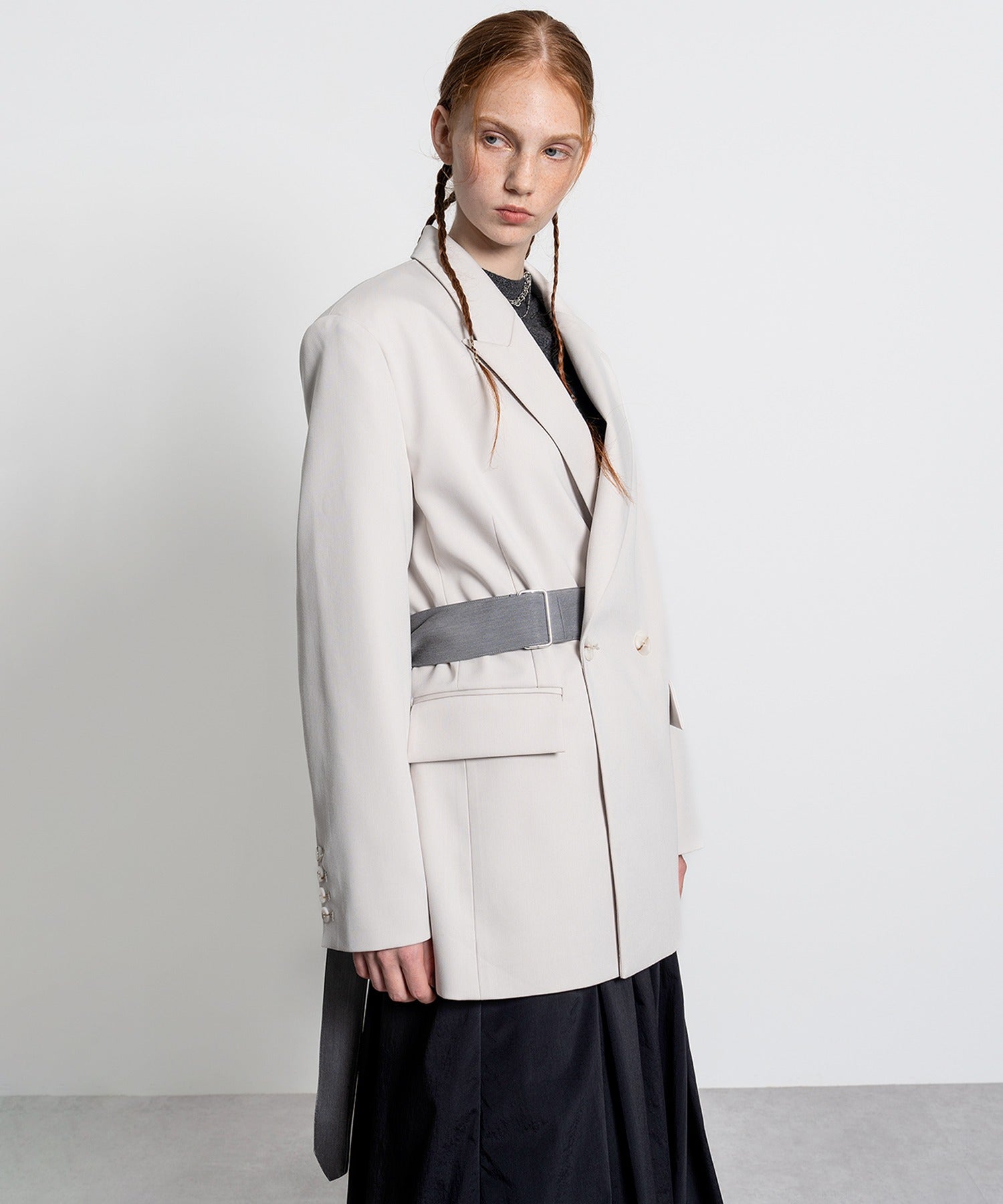 Oversized Jacket with Belt