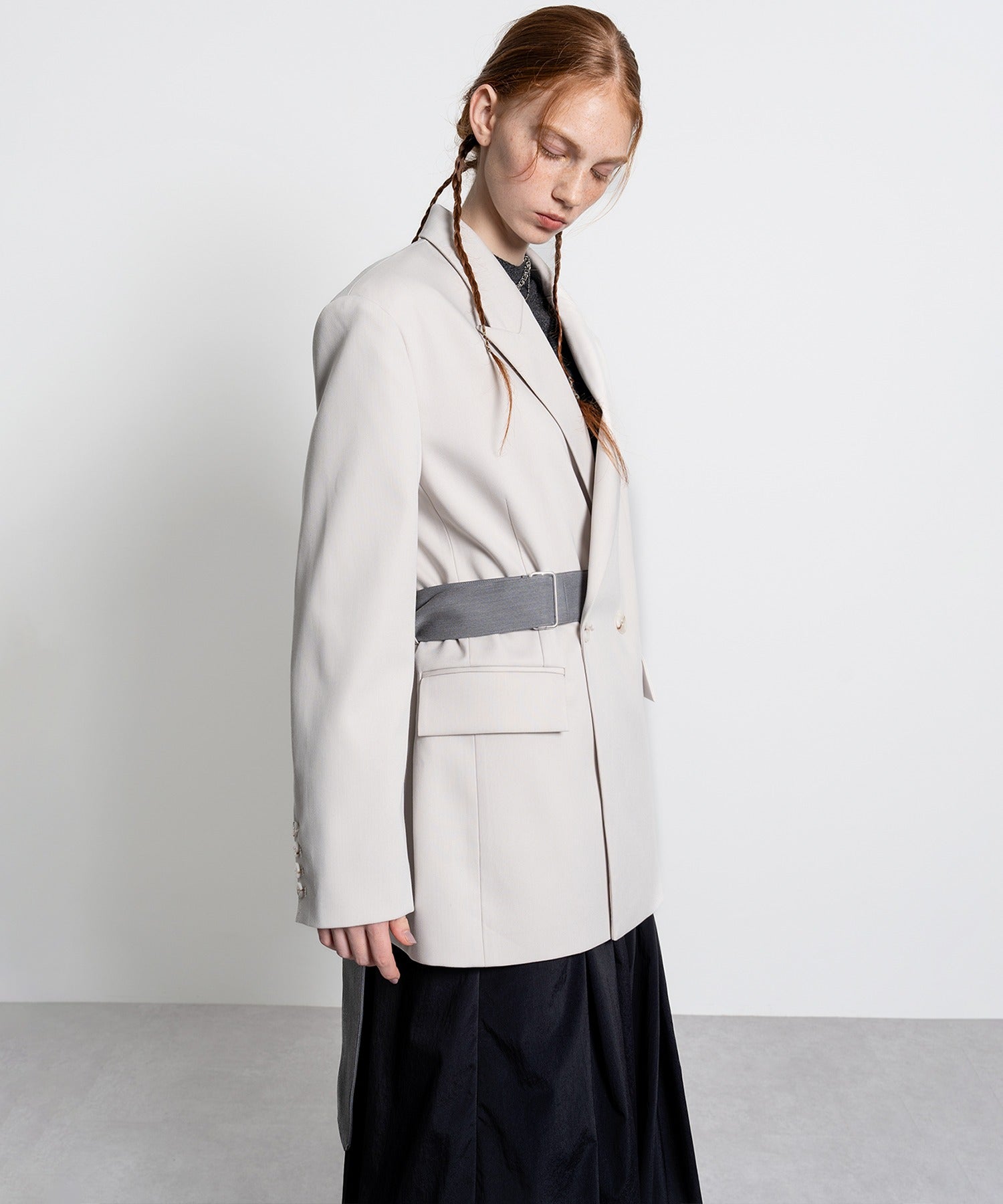 Oversized Jacket with Belt