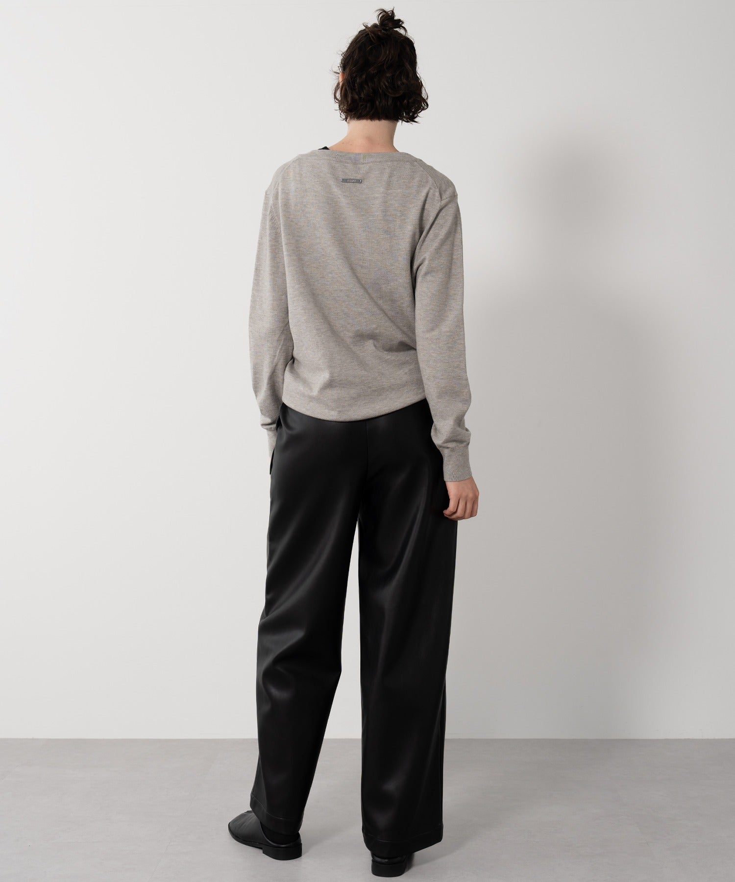Deep V-Neck Oversized Knit