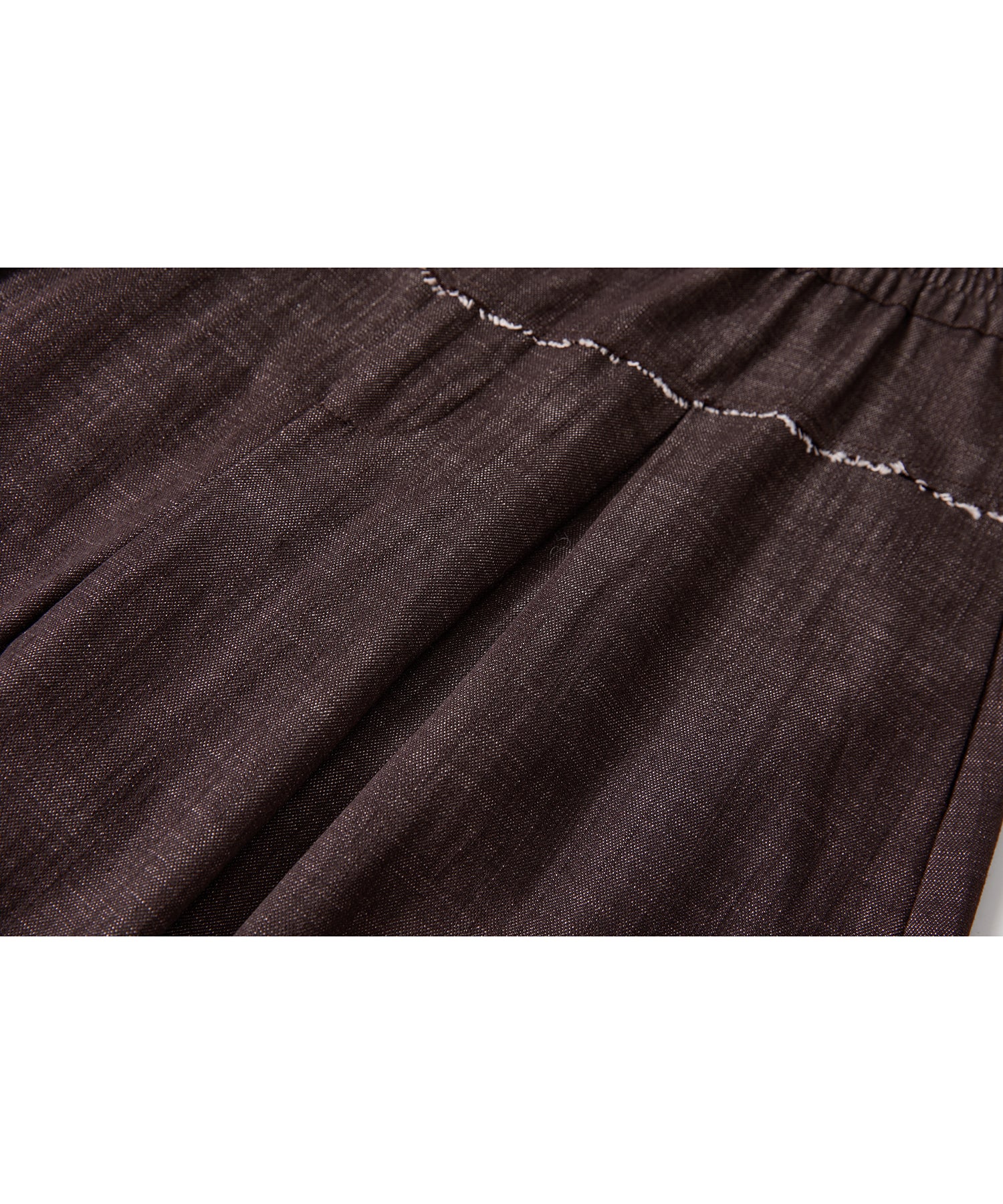「9月下旬出荷予定」Paneled Drawstring Wide Pants