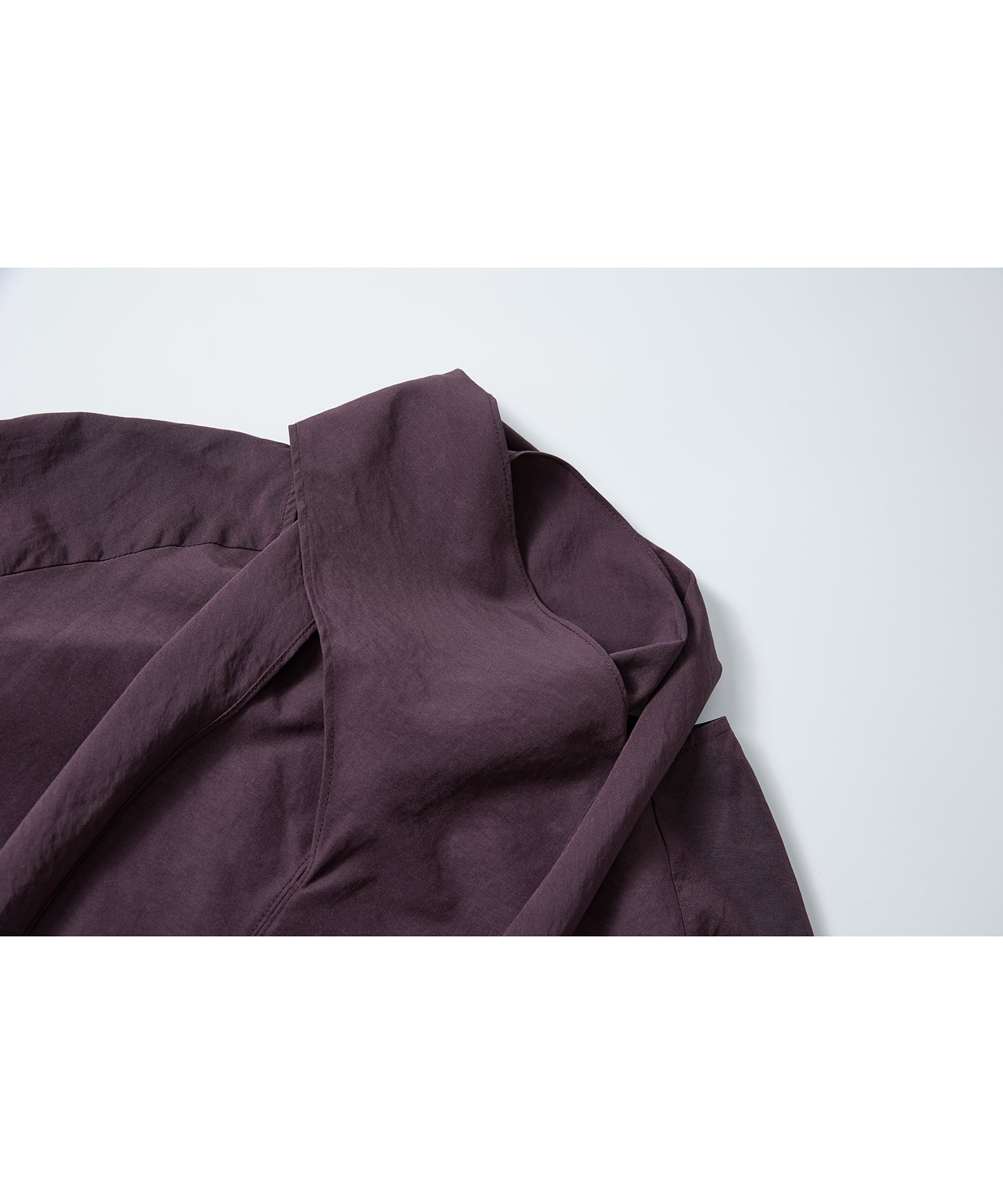 「9月下旬出荷予定」Cross Stole Collar Oversized Shirt