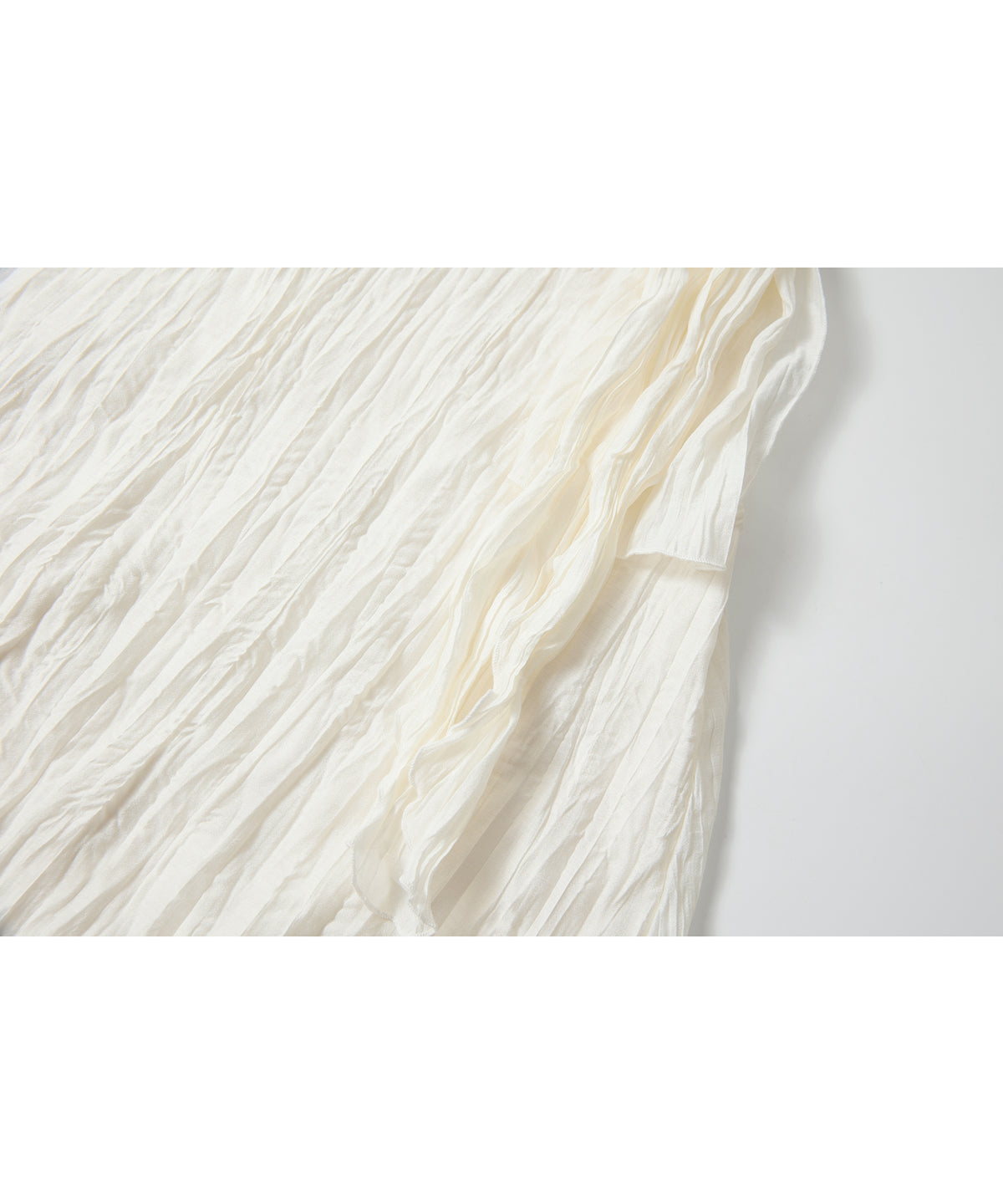 「9月下旬出荷予定」Washed Texture Scarf Collar Layered Dress