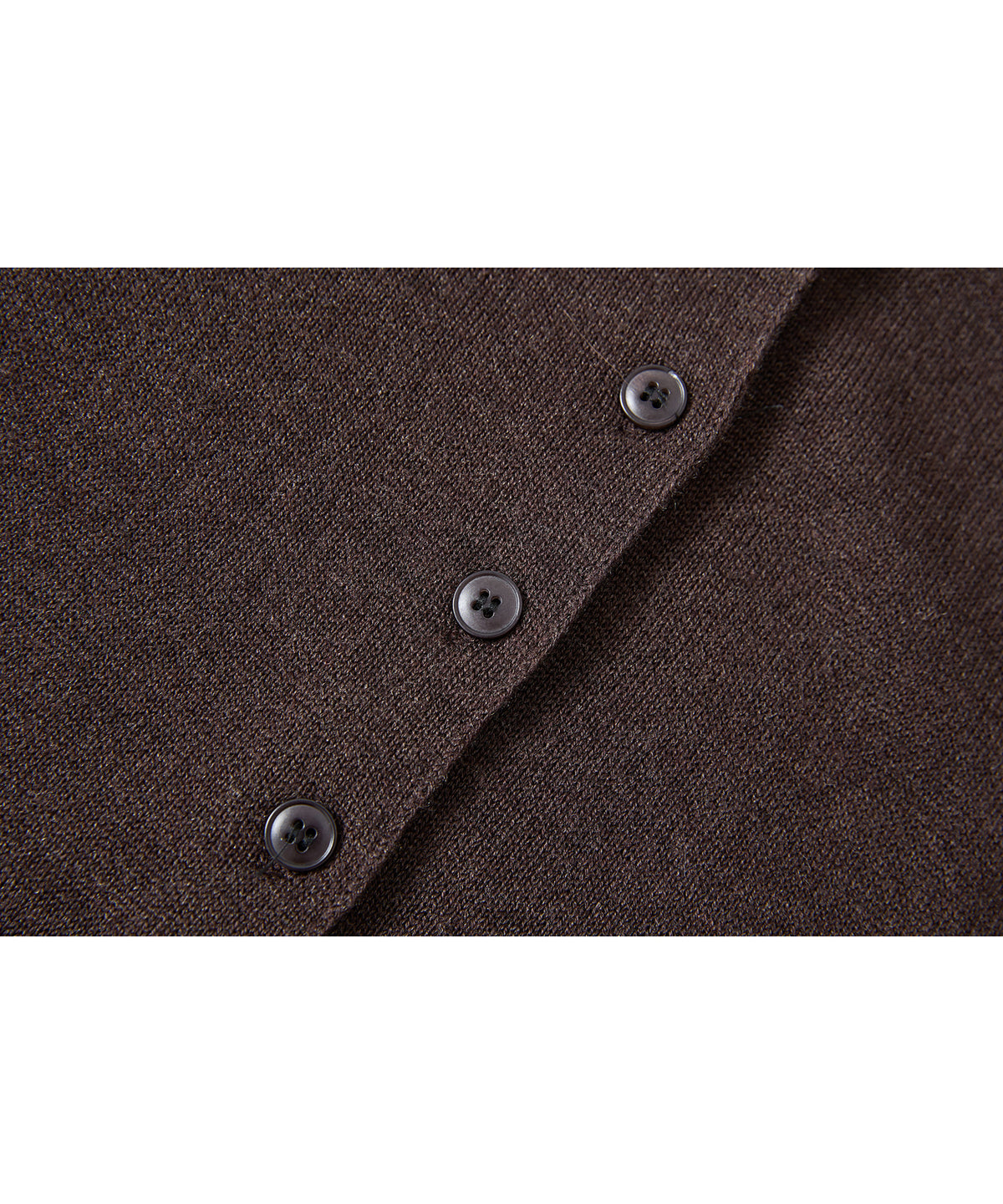 「10月下旬出荷予定」Wool Silk High Neck Button Knit Cardigan