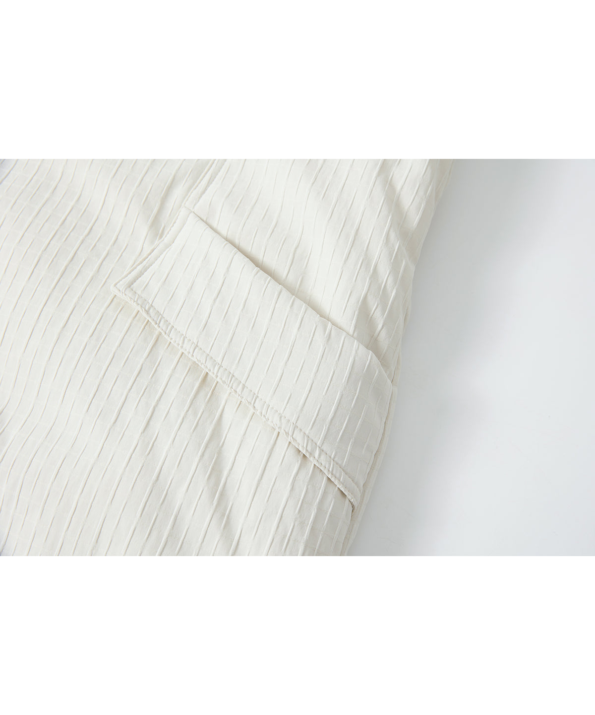 「10月下旬出荷予定」Striped Quilted Belted Long Coat