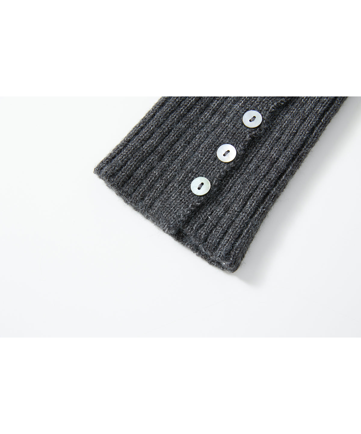 Button Detail Ribbed Knit Leg Warmers