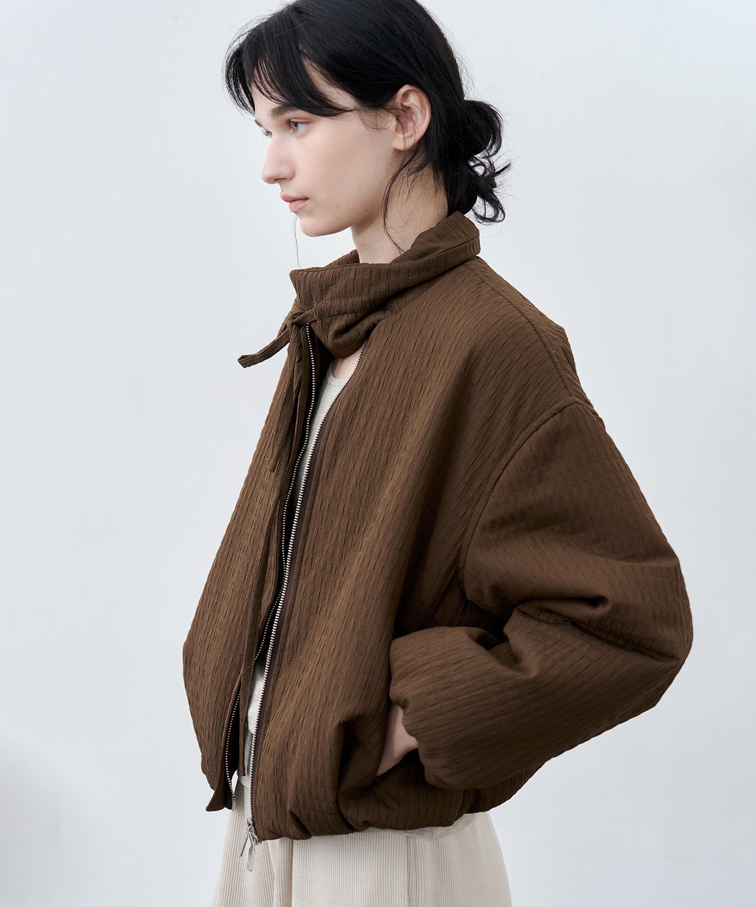 Ribbon Balloon Quilted Jacket