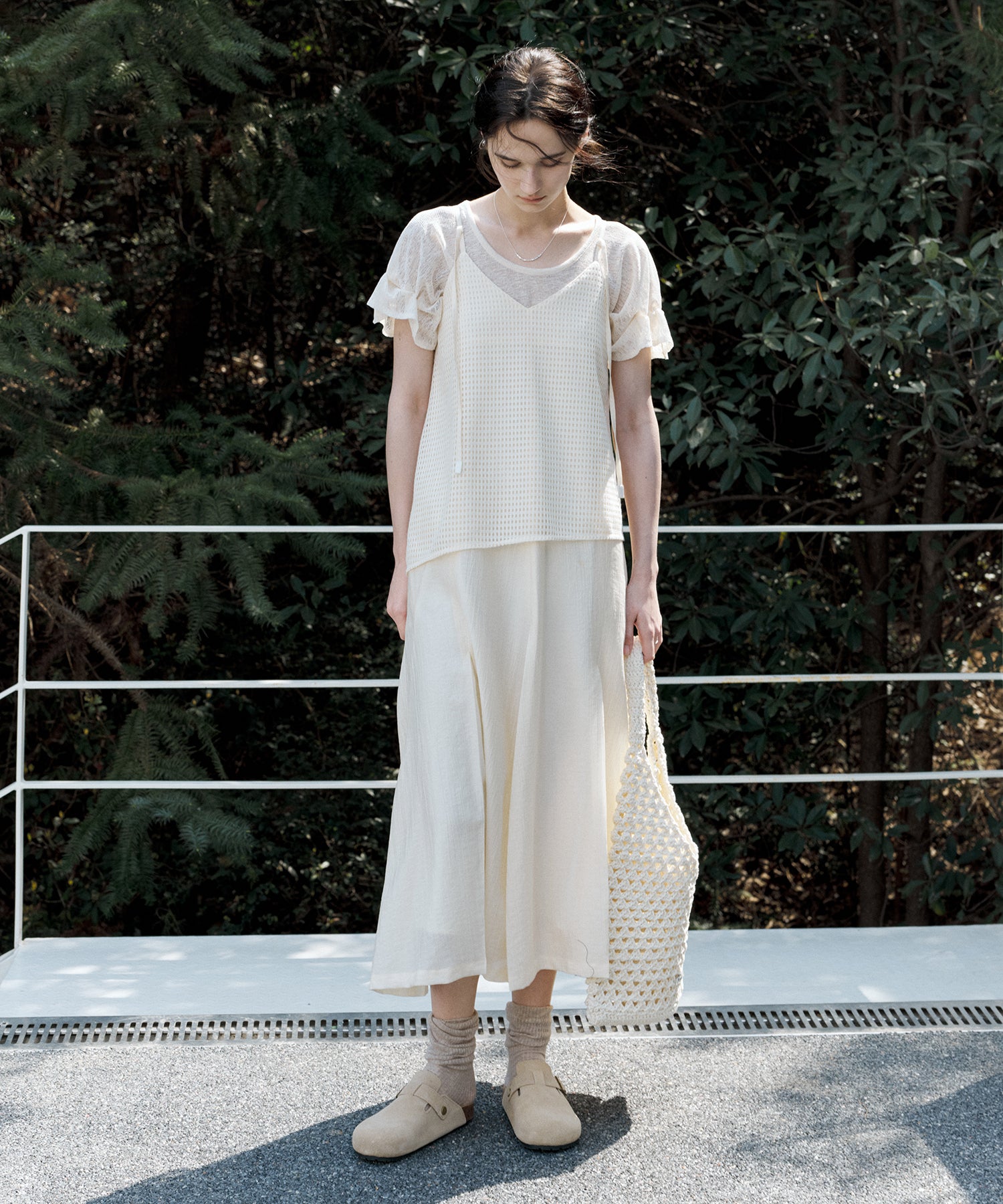 Layered Cutwork Camisole Dress