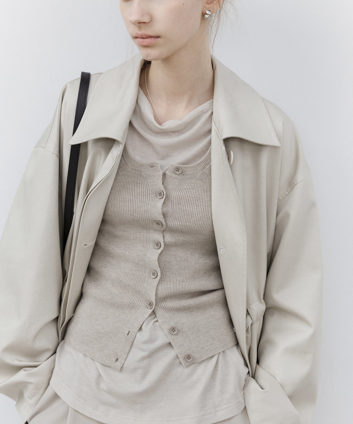 Rib Knit Button-Front Tank Top