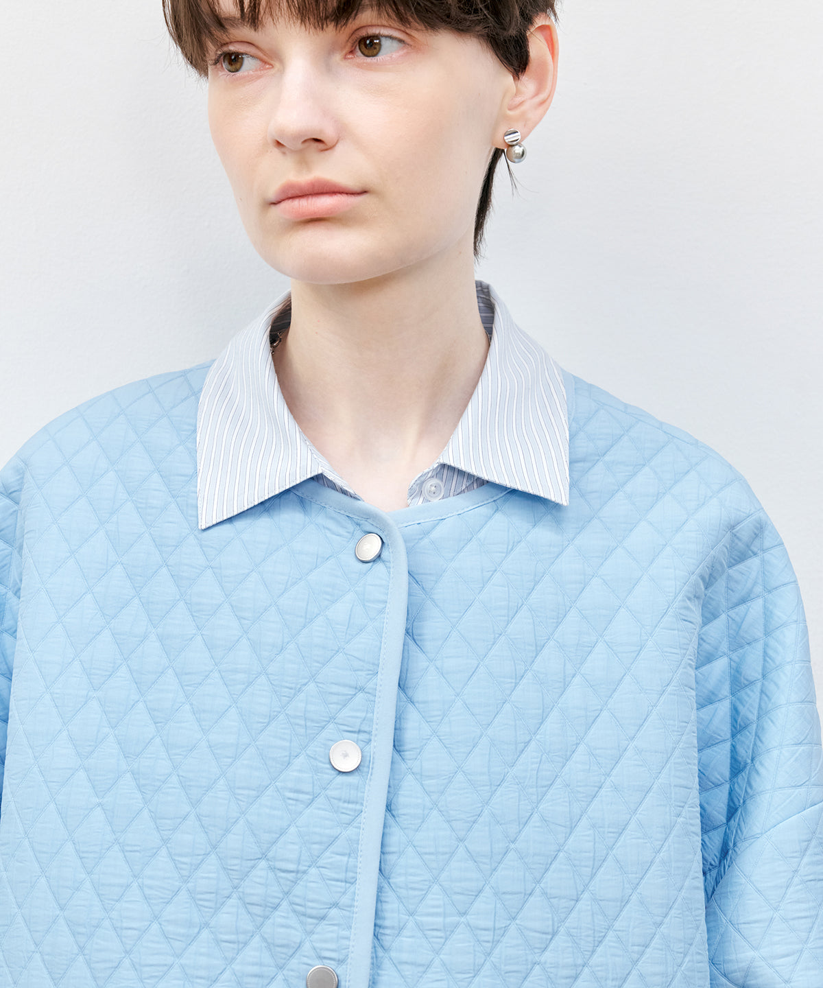 Wrap-Front Waist Tie Design Shirt