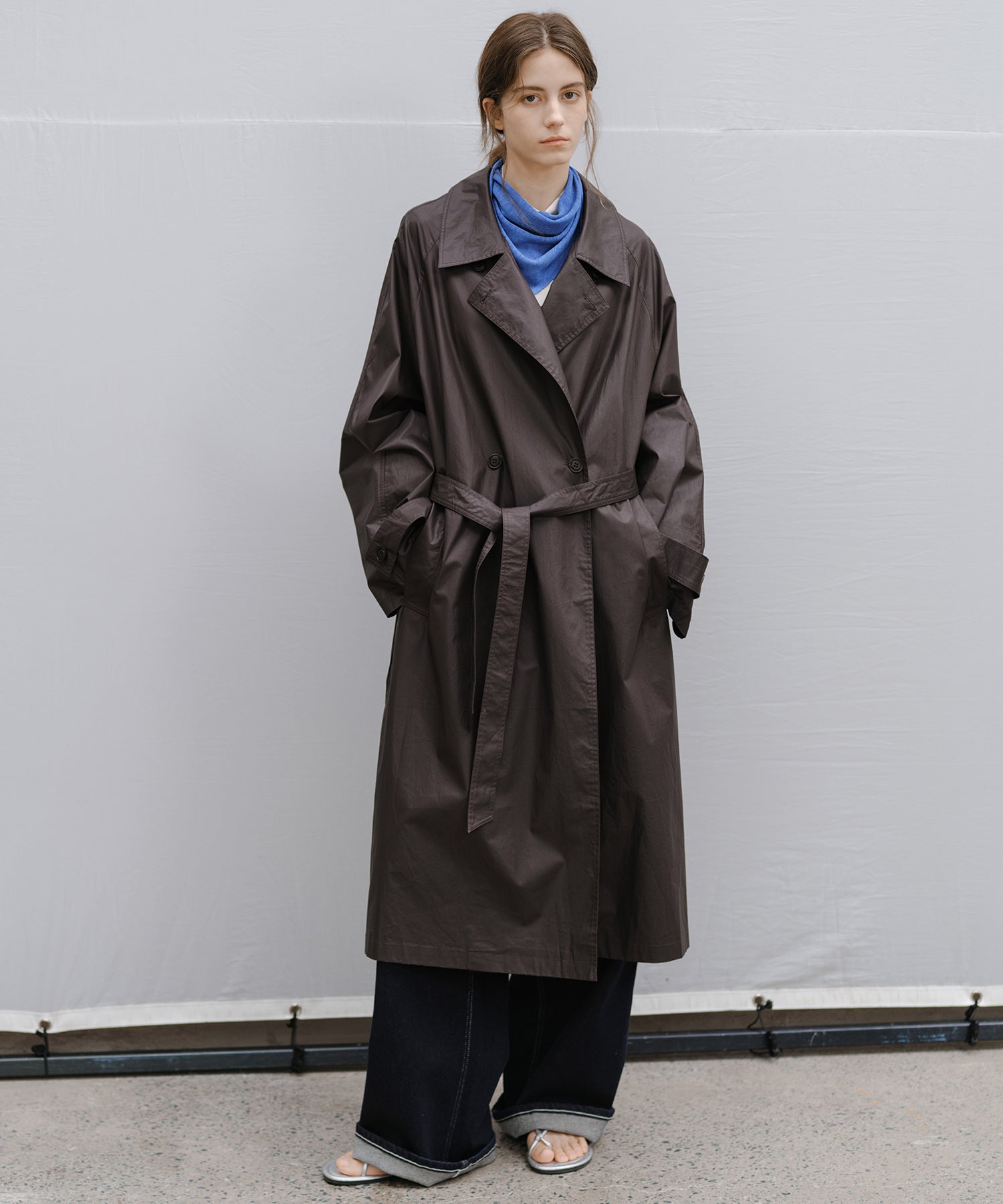 "Shipping late February to early March" Oversized Belted Long Trench Coat