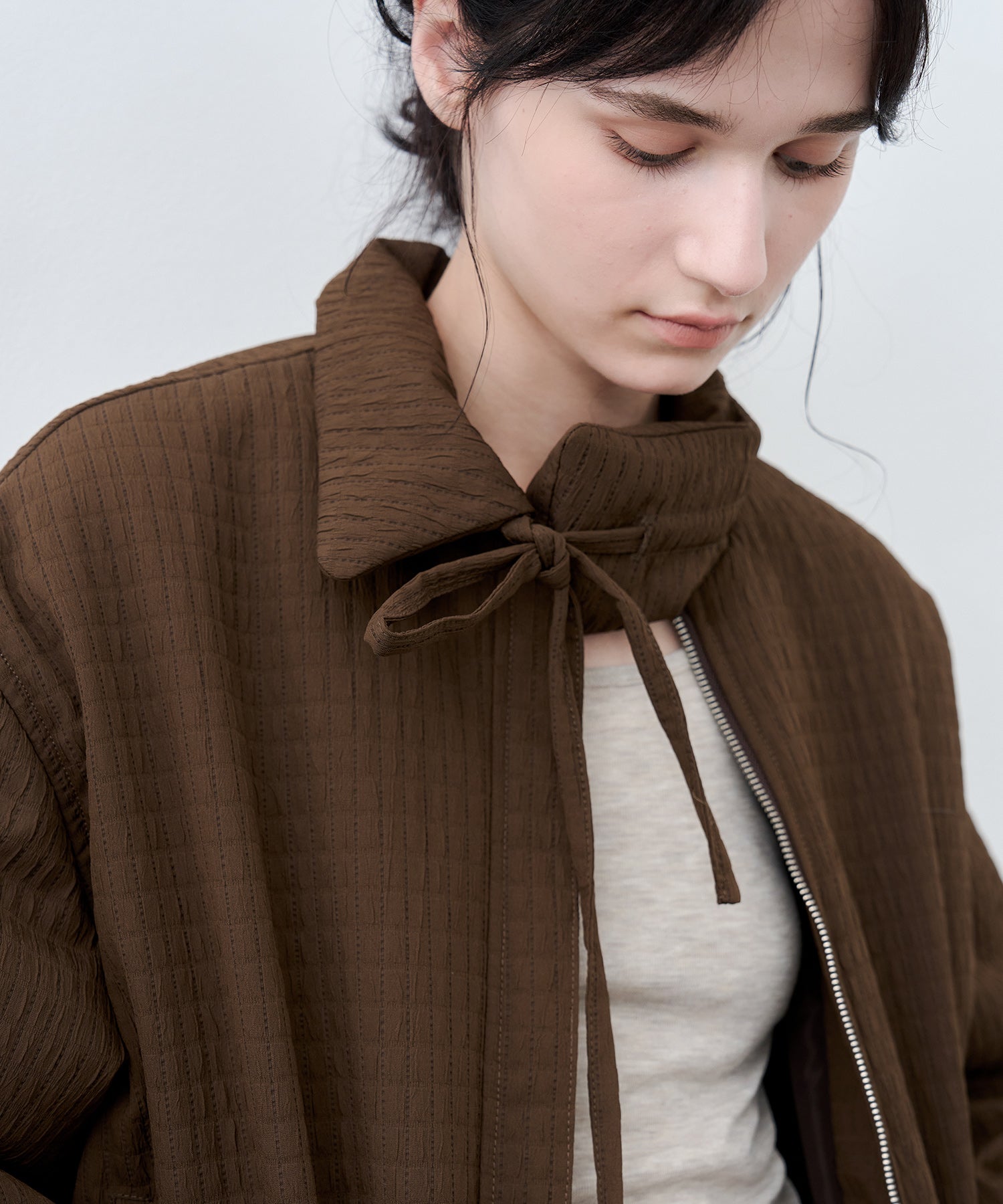 Ribbon Balloon Quilted Jacket