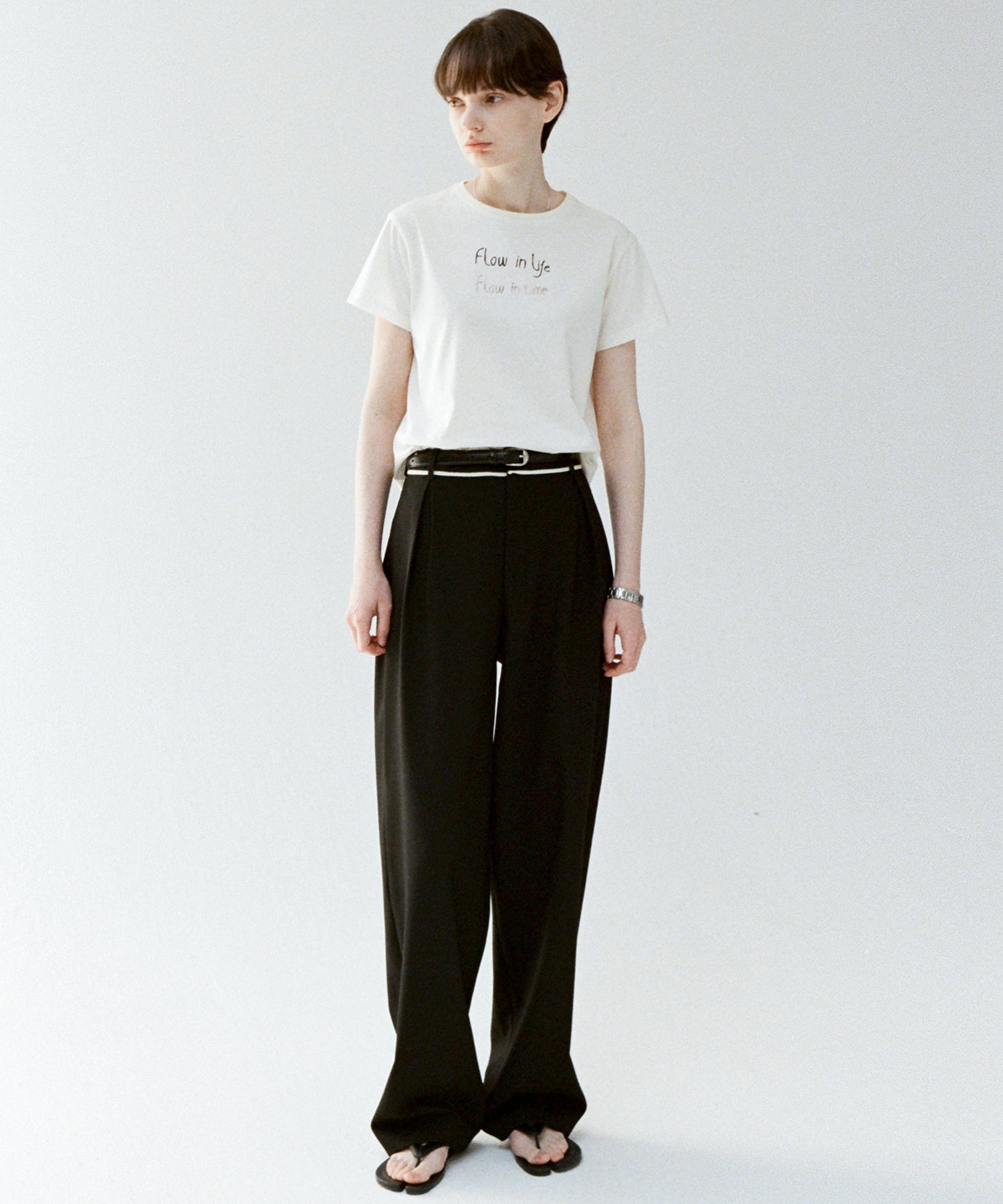 Mid-Rise Tapered Trousers