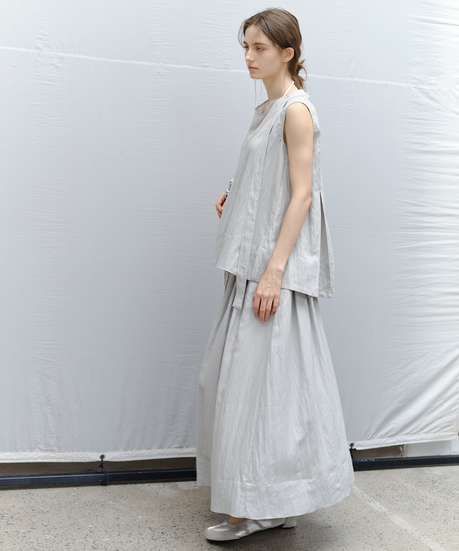 Flared Long Skirt