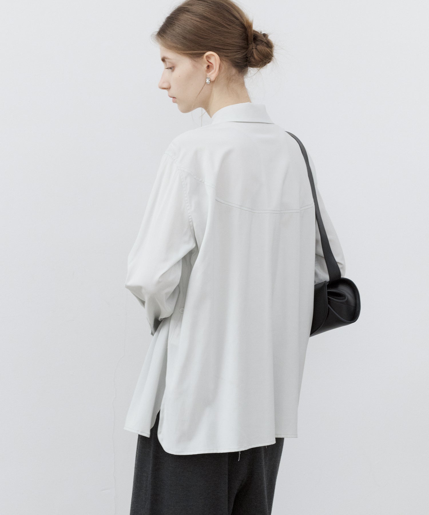 2-Way Asymmetric Button Long Sleeve Shirt