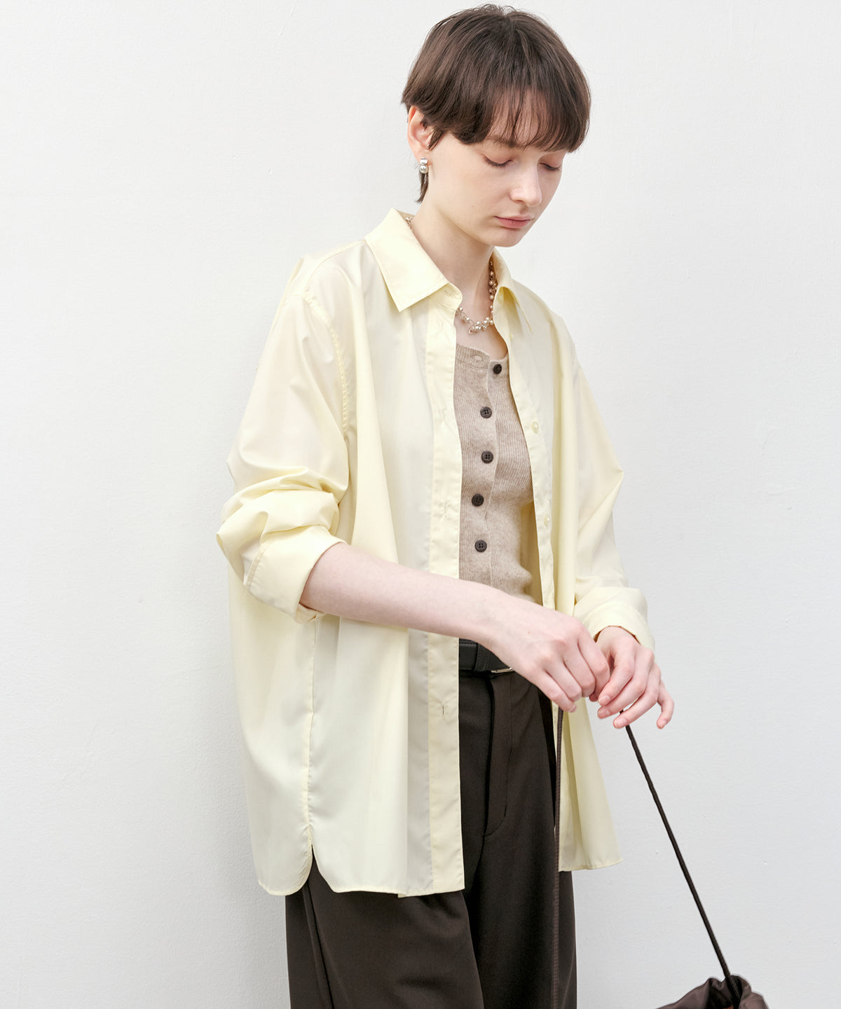 Multi-Way Oversized Collar Shirt