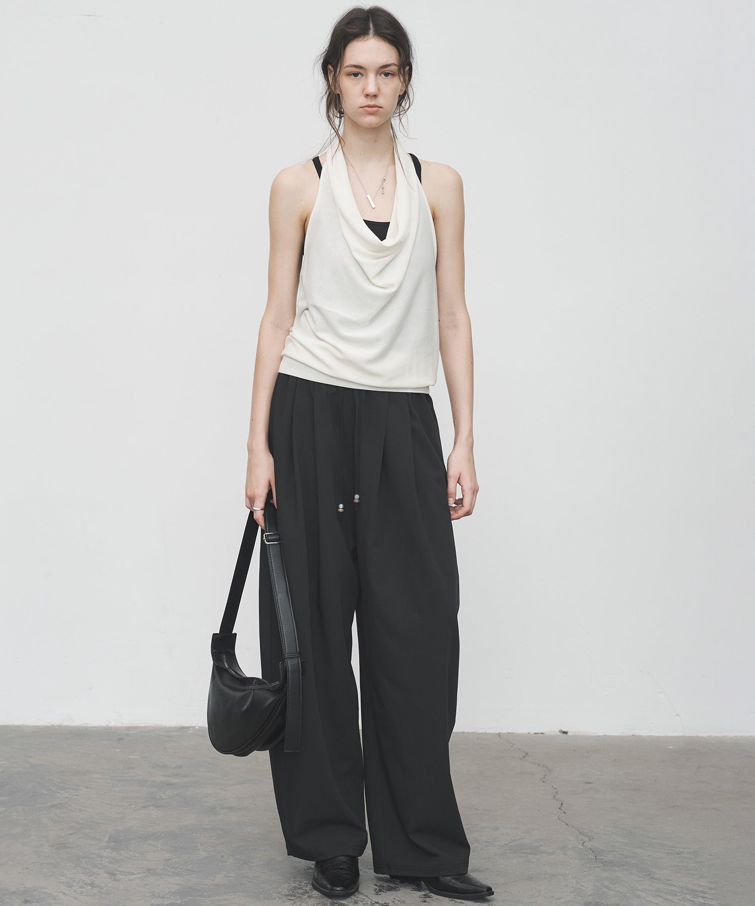 Drape Neck Halter Top
